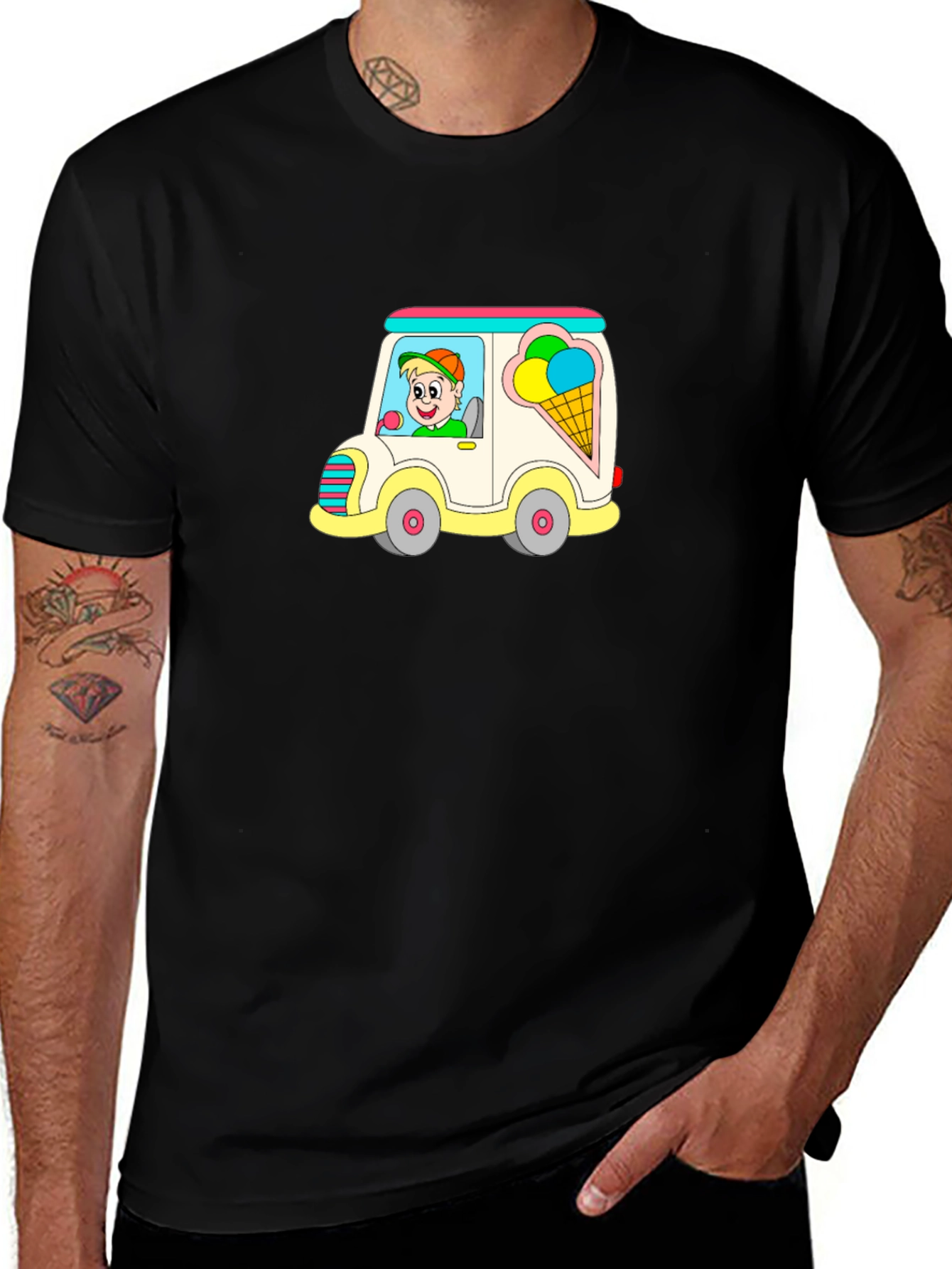 Variant 9 of Ice Cream Truck Graphic T-Shirt