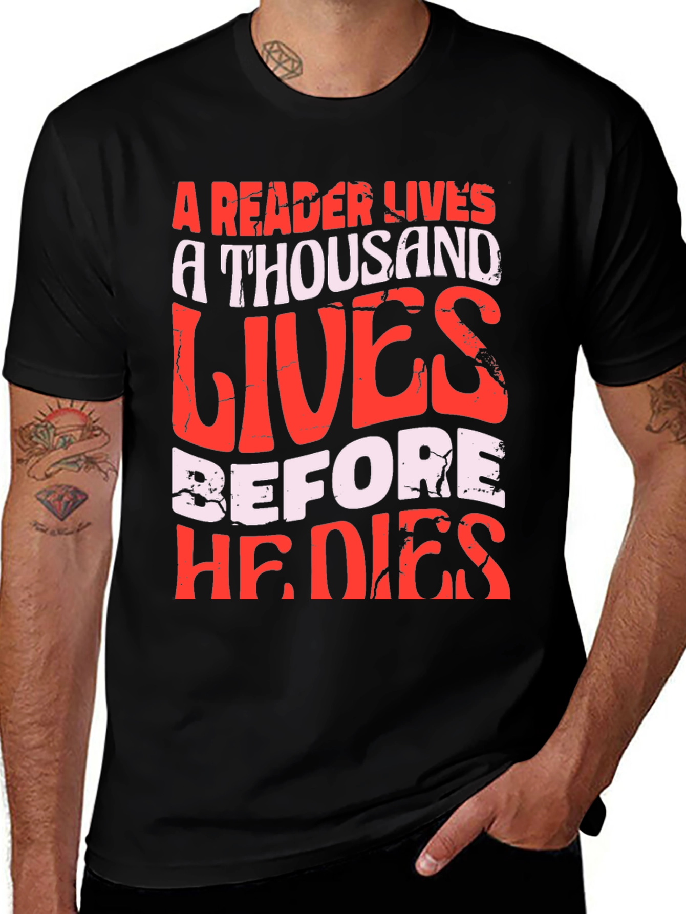 Variant 19 of A Reader Lives T-Shirt - Book Lover Tee