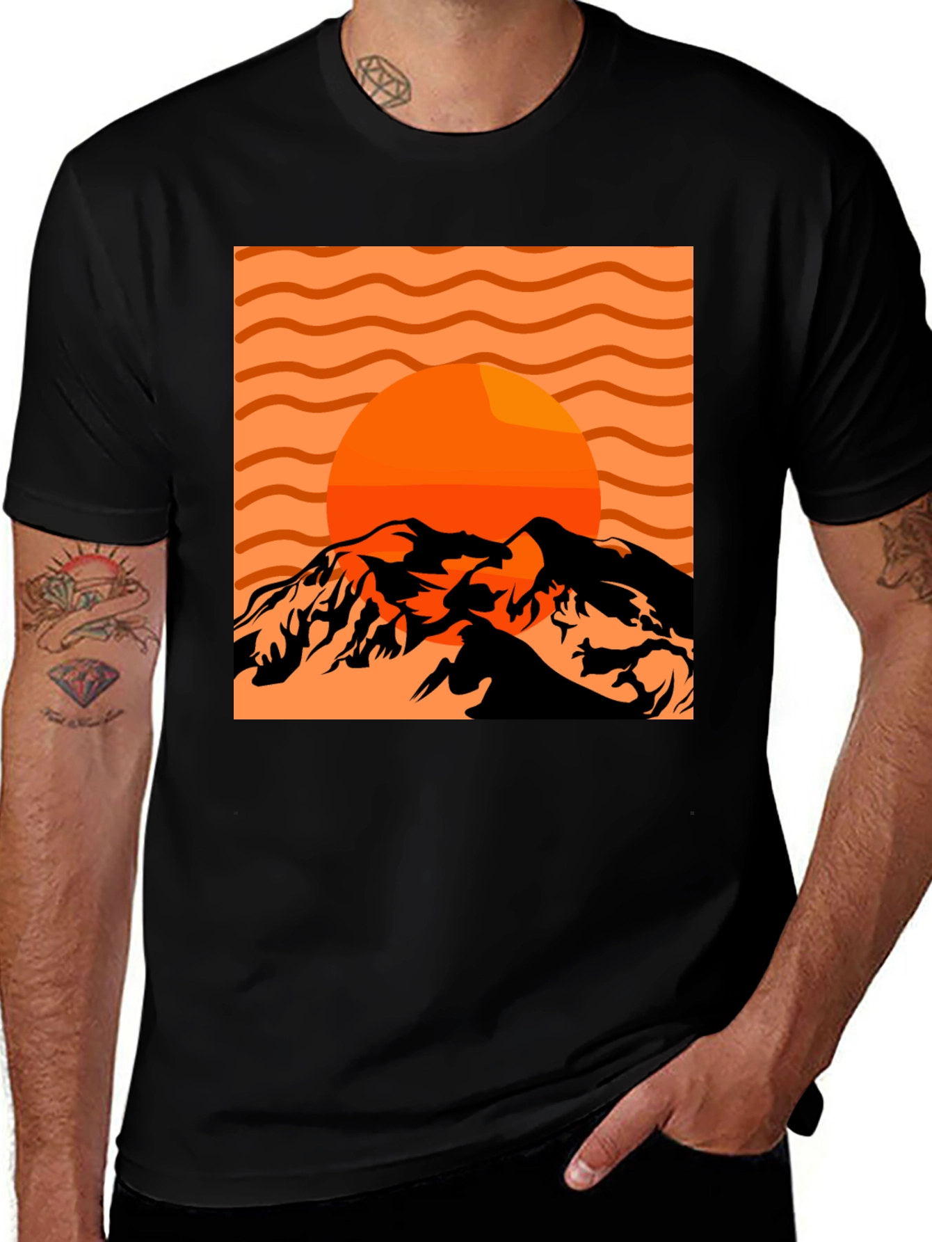 Variant 11 of Sunset Mountain Graphic Tee