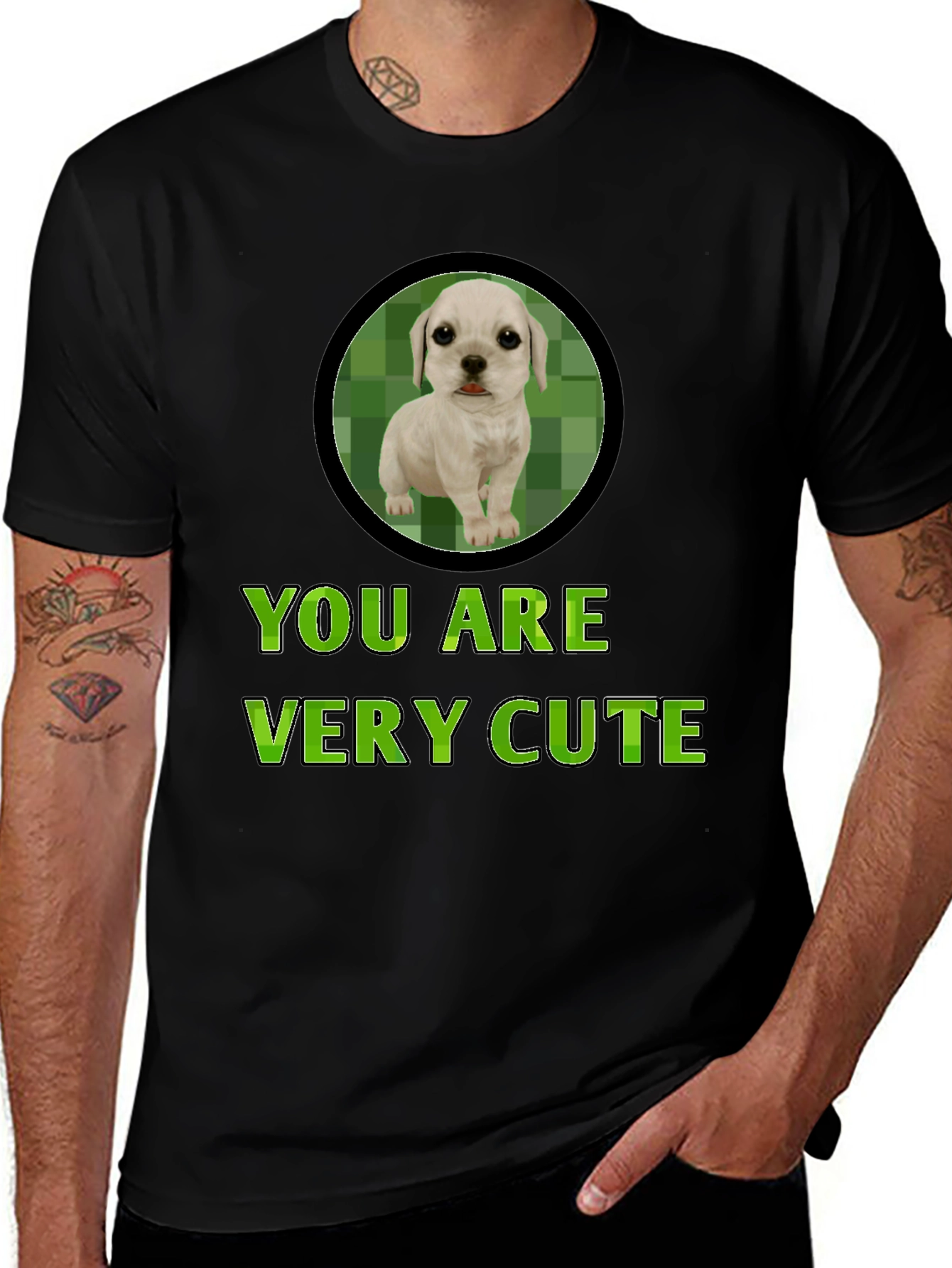 Variant 28 of Cute Puppy Graphic Tee - You Are Very Cute