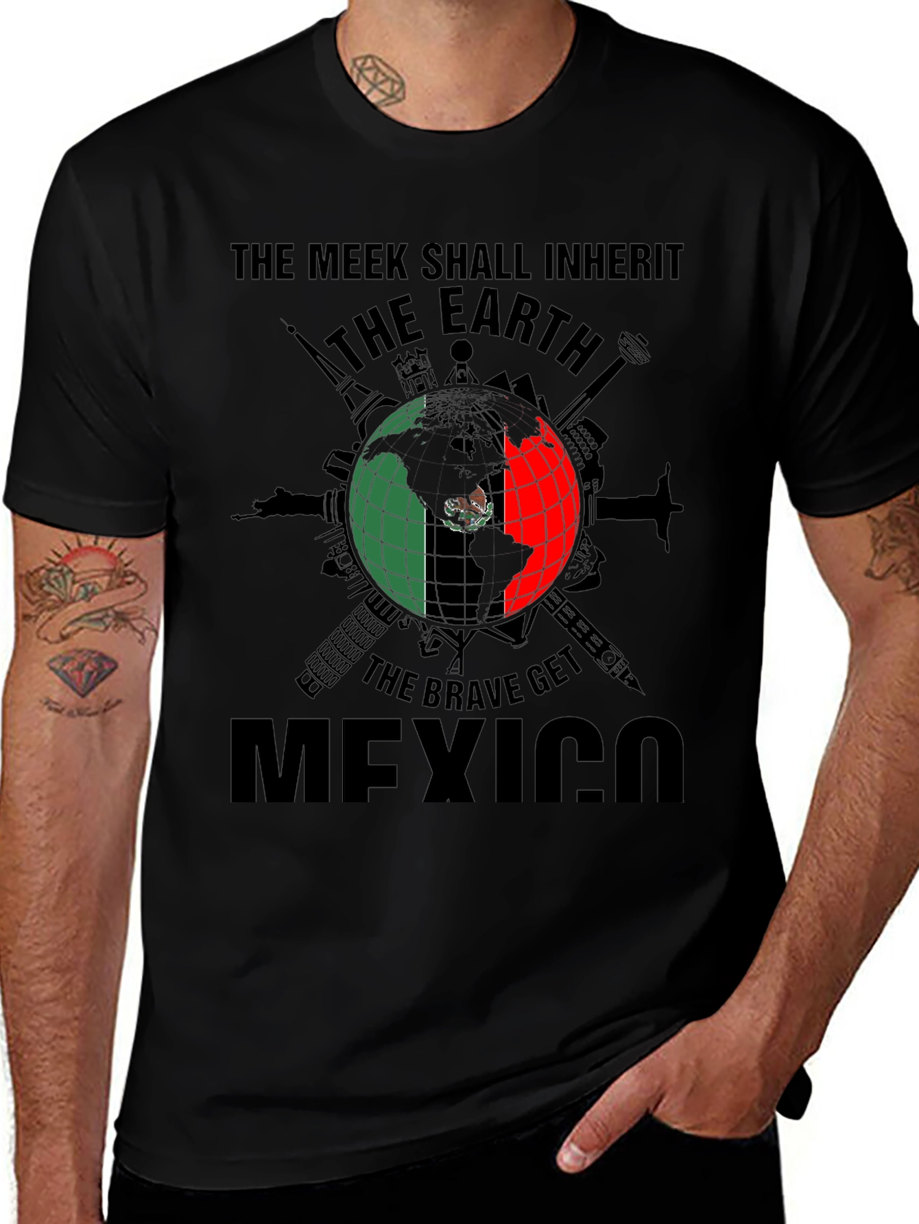 Variant 12 of Meek Inherit Earth, Brave Get Mexico Tee