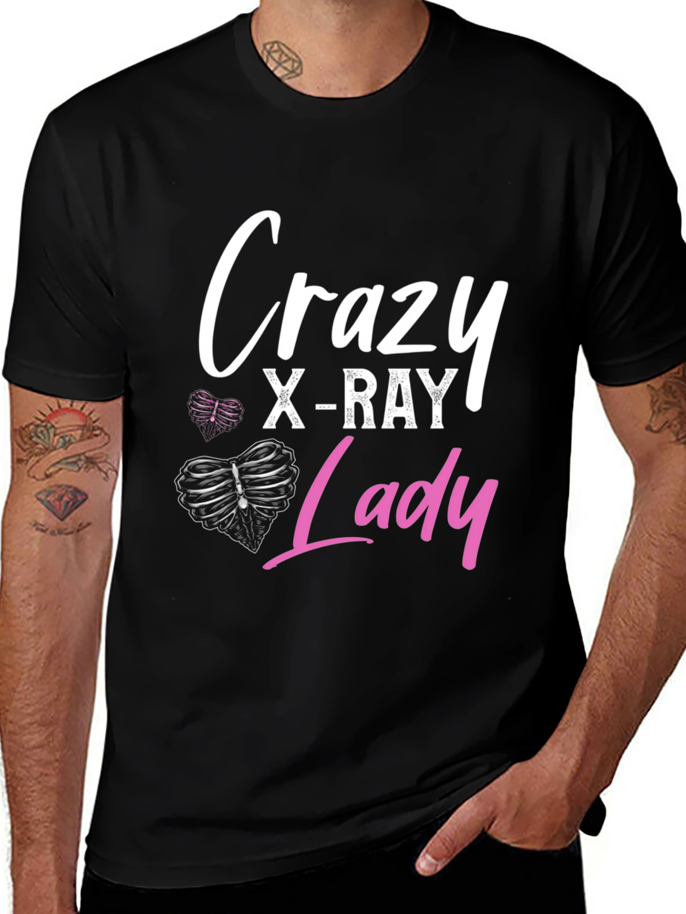 Crazy X-Ray Lady Graphic Tee