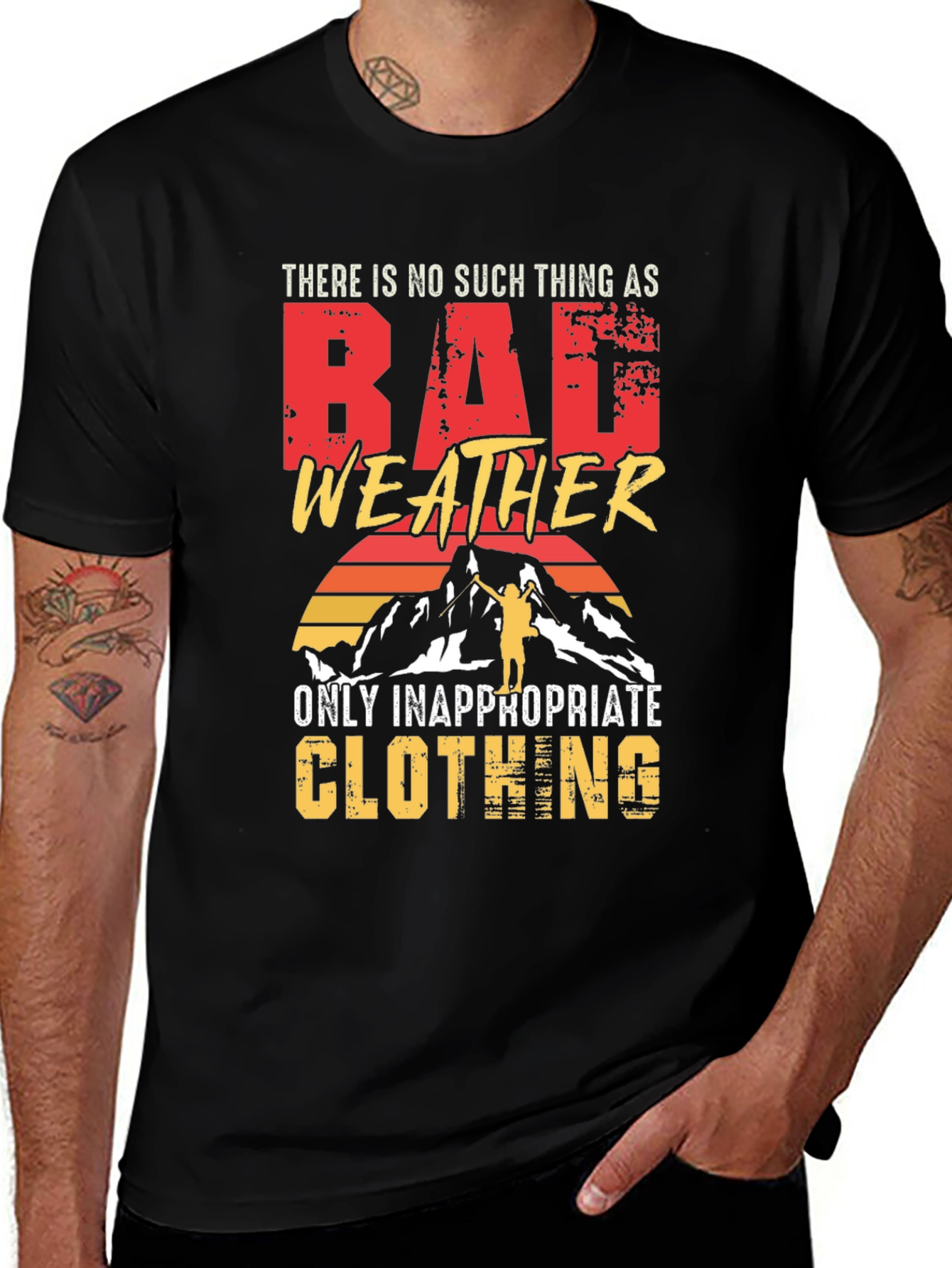Variant 24 of Bad Weather Inappropriate Clothing Graphic T-Shirt