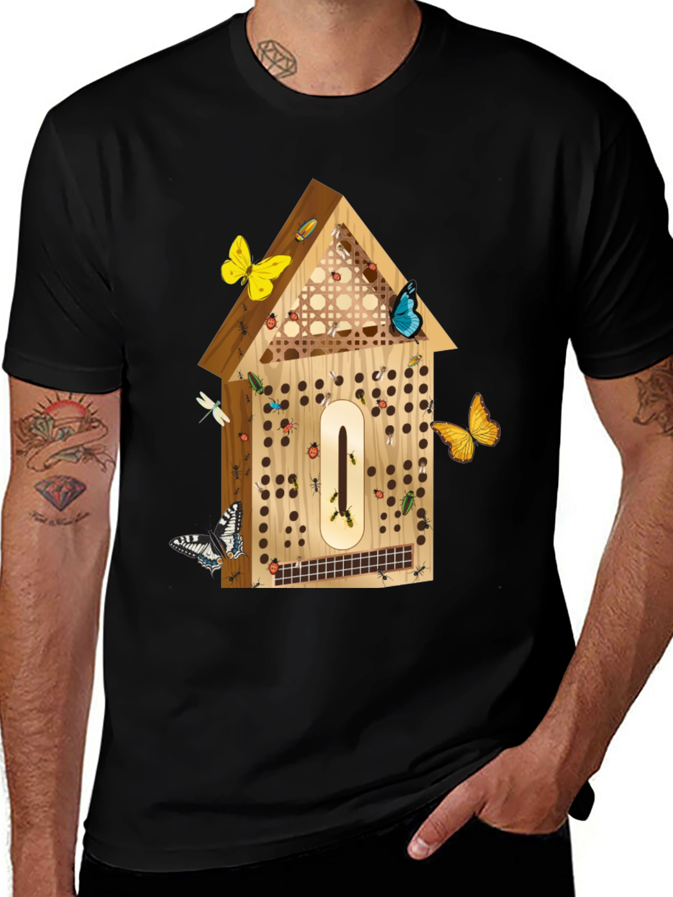 Variant 17 of Insect Hotel T-Shirt - Nature Lover Tee