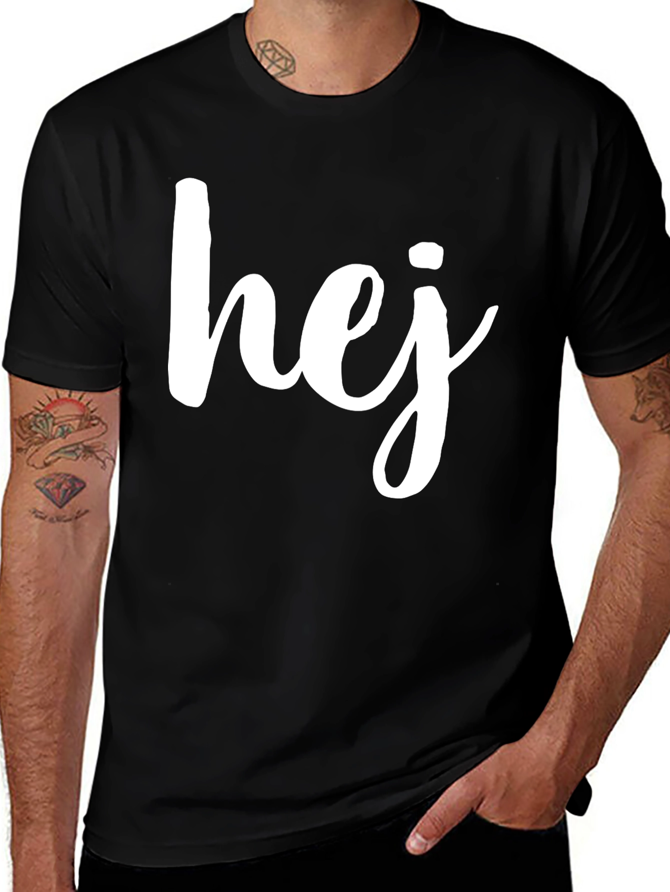 Variant 20 of Hej Graphic Tee - Casual Comfort