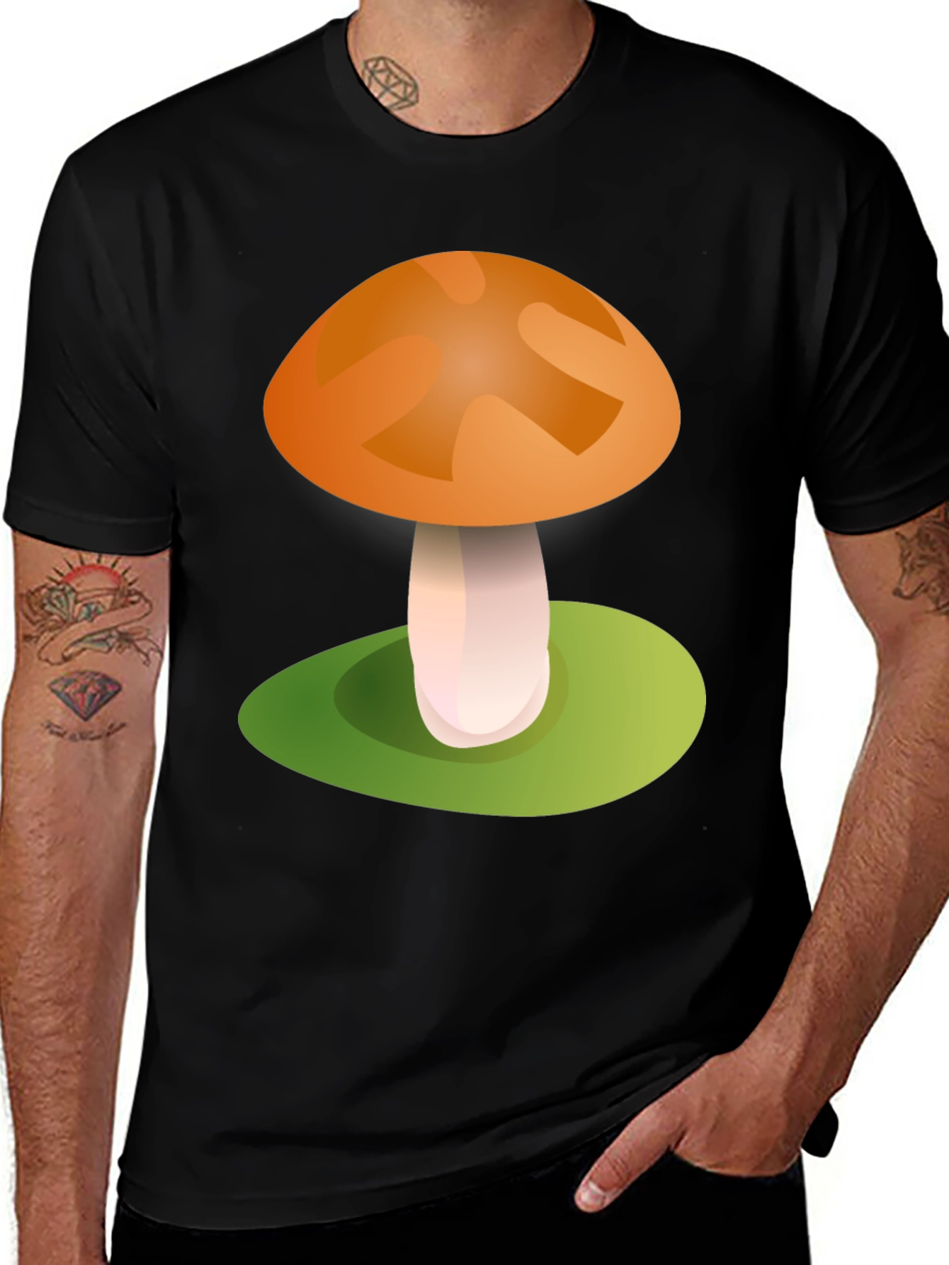 Variant 10 of Mushroom Graphic Tee - Fun & Unique Design