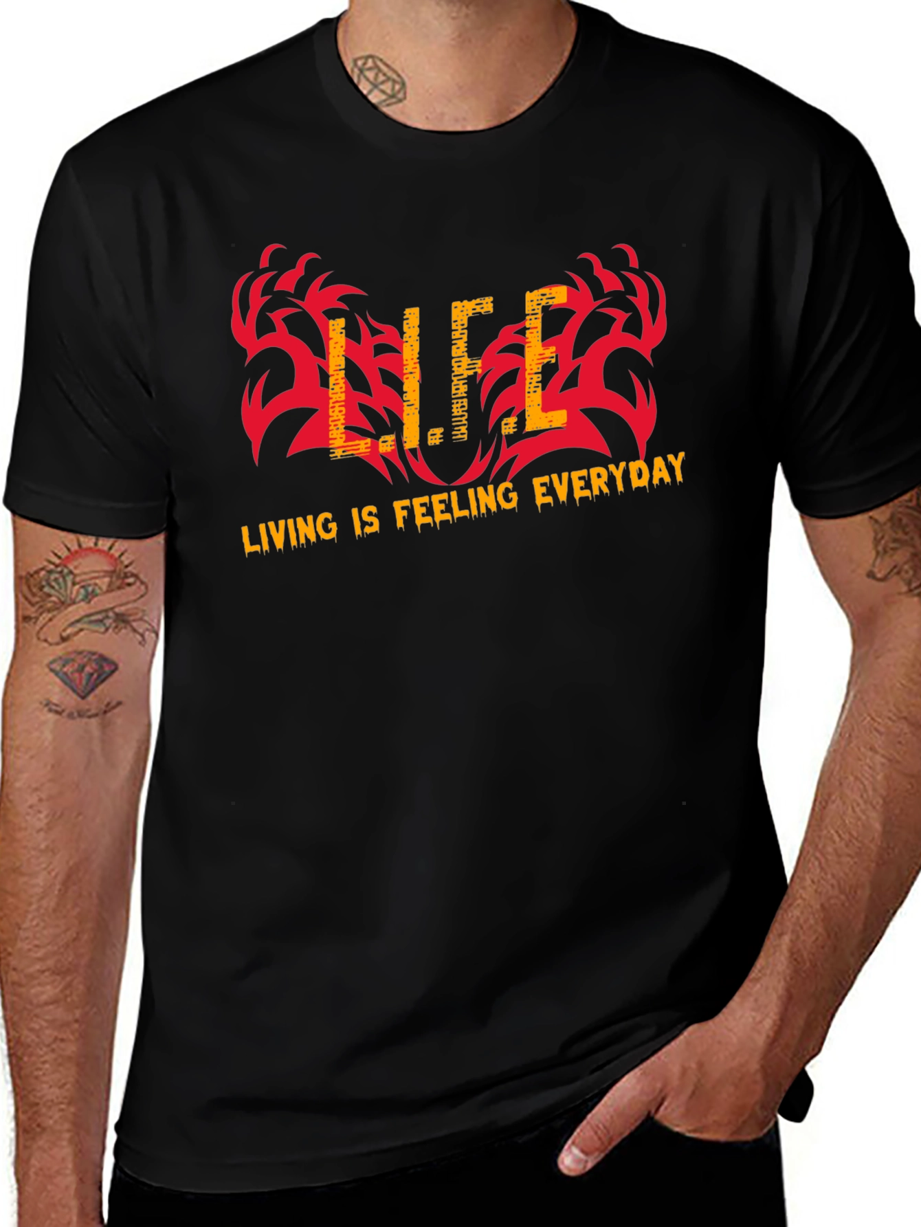 Variant 11 of Life is Feeling Everyday Graphic T-Shirt