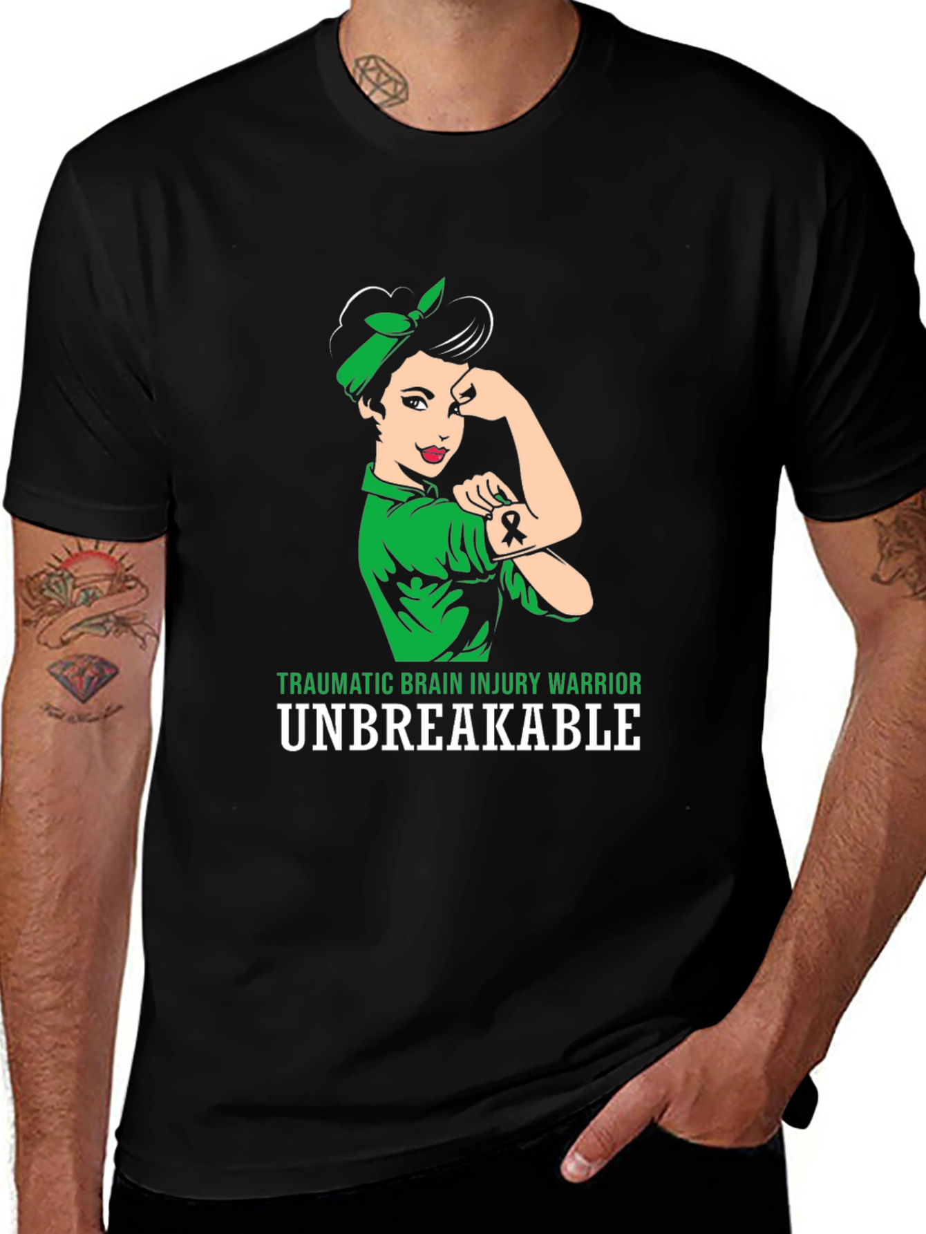 TBI Warrior Unbreakable T-Shirt - Brain Injury Awareness