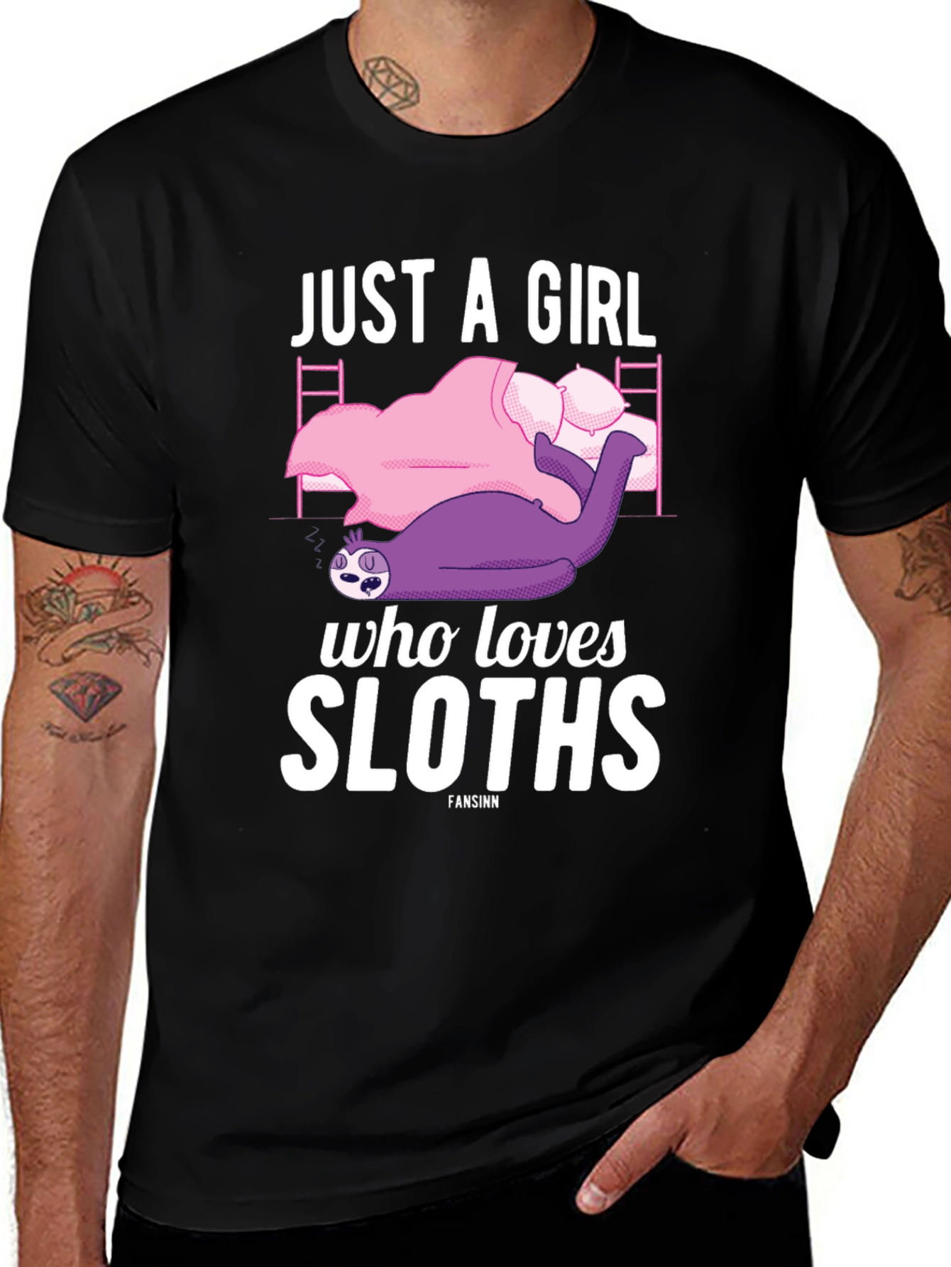 Variant 10 of Just a Girl Who Loves Sloths T-Shirt