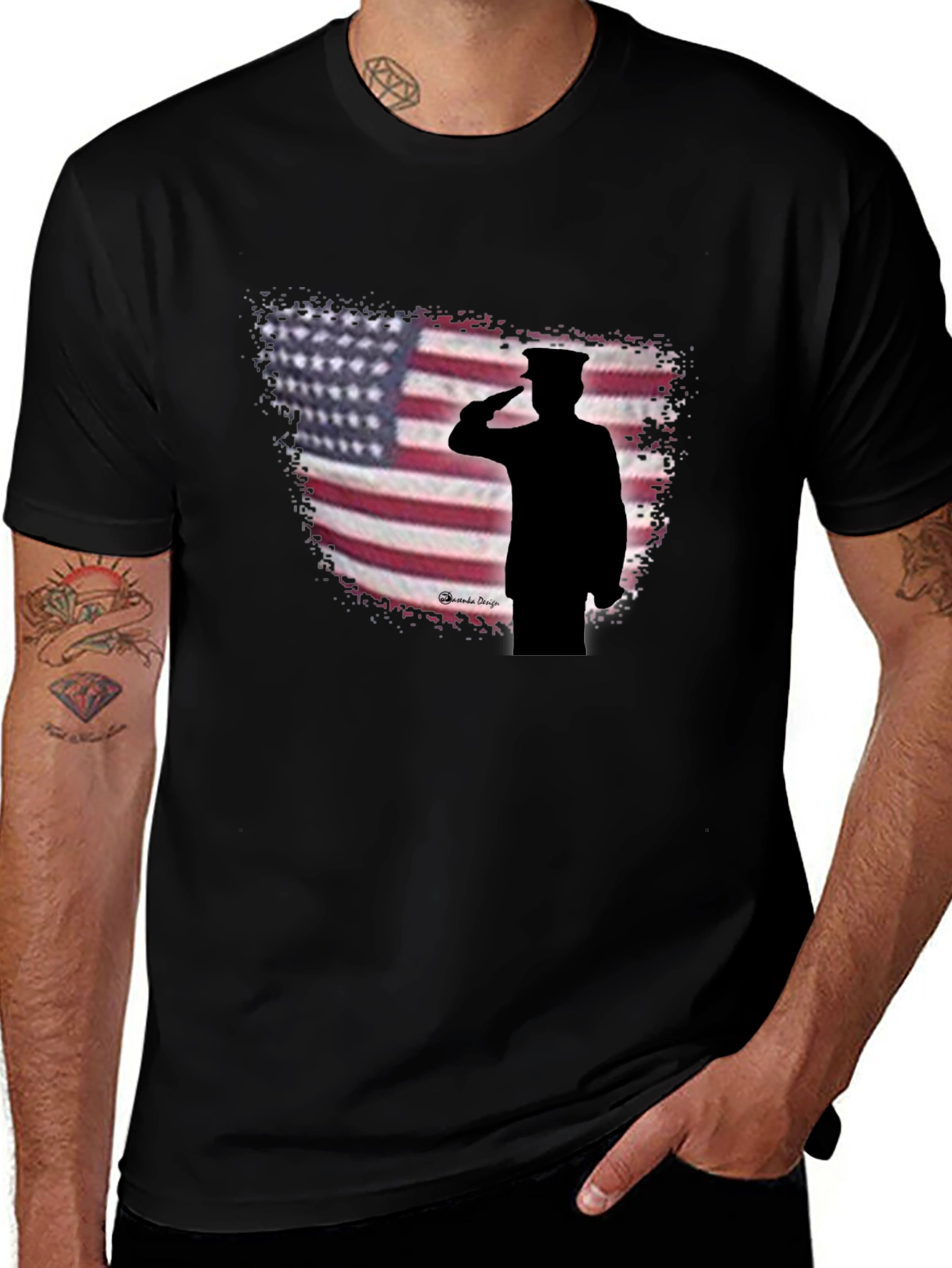 Variant 6 of Patriotic Silhouette T-Shirt