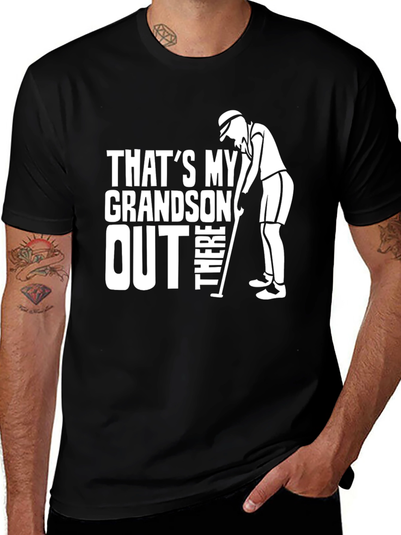 Variant 9 of That's My Grandson Out There T-Shirt - Golfer Tee