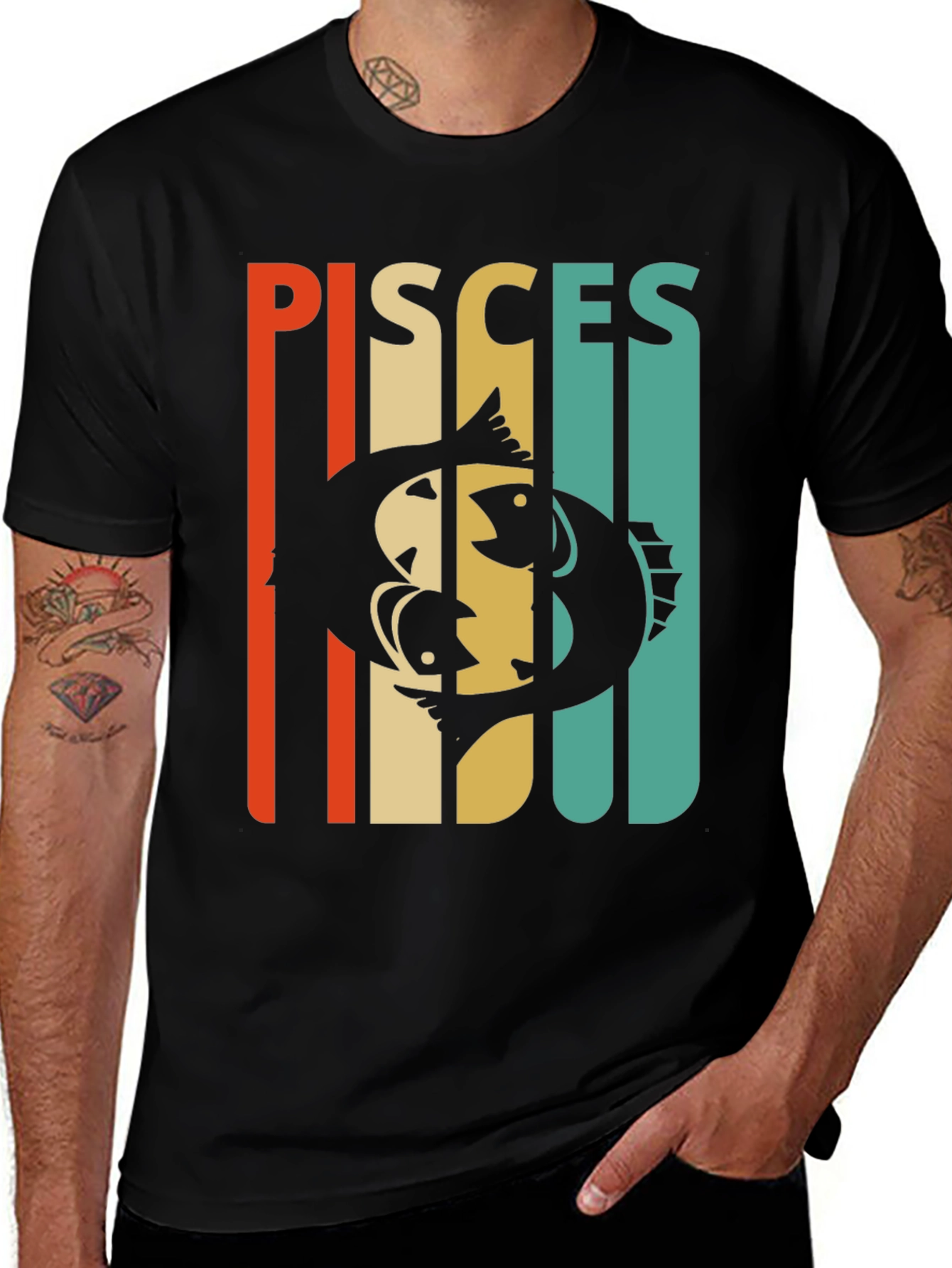 Variant 22 of Pisces Zodiac Sign Graphic T-Shirt