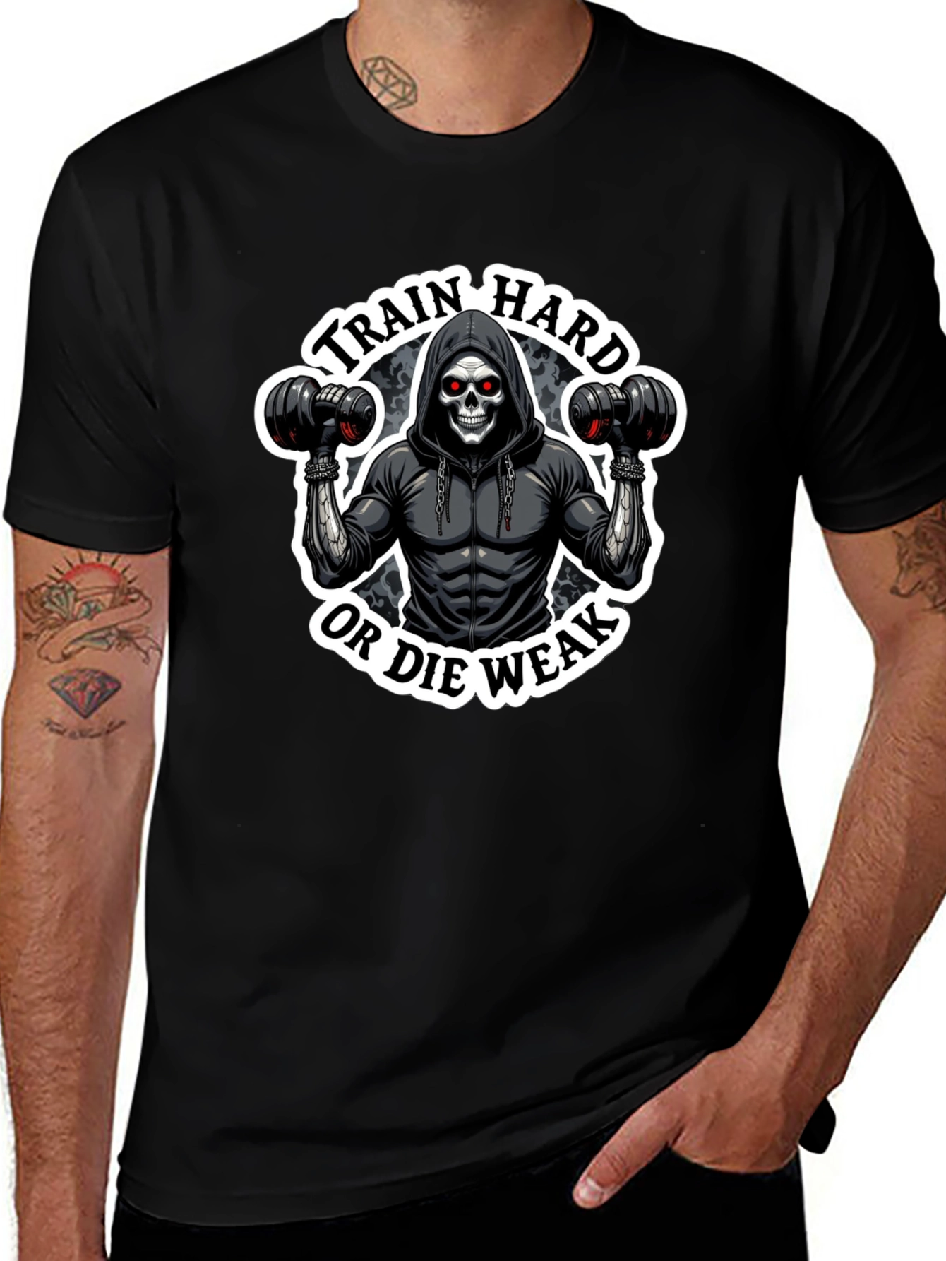 Train Hard or Die Weak Graphic Tee