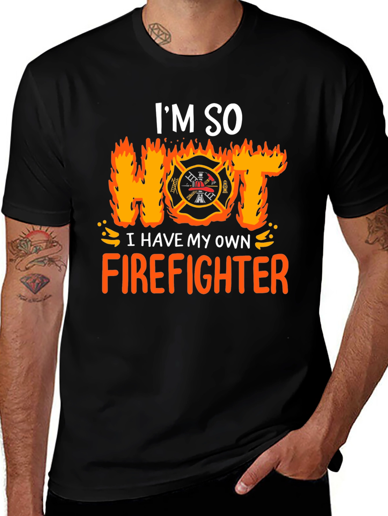 Variant 3 of I'm So Hot I Have My Own Firefighter T-Shirt