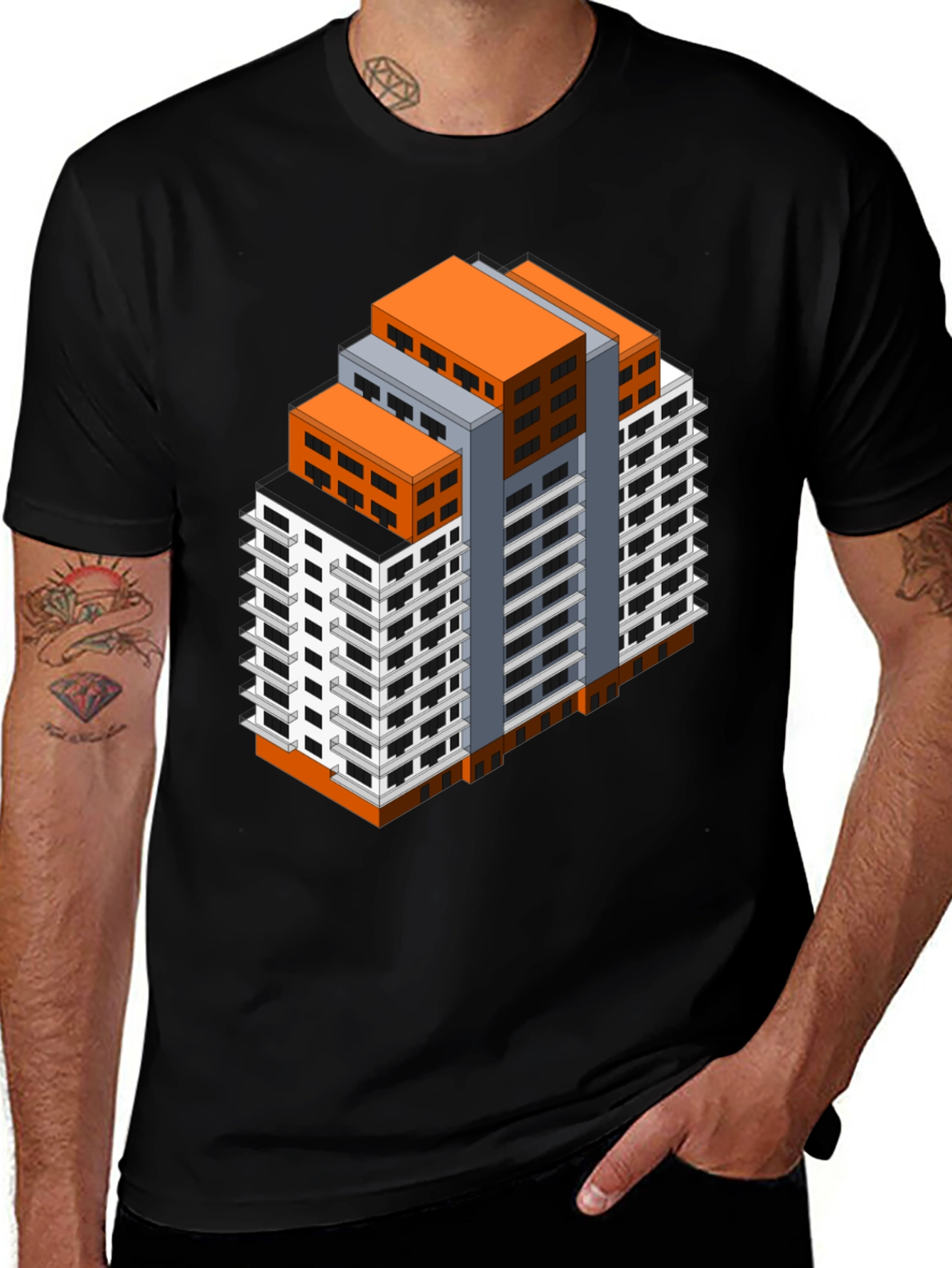 Urban Block T-Shirt - Architectural Graphic Tee