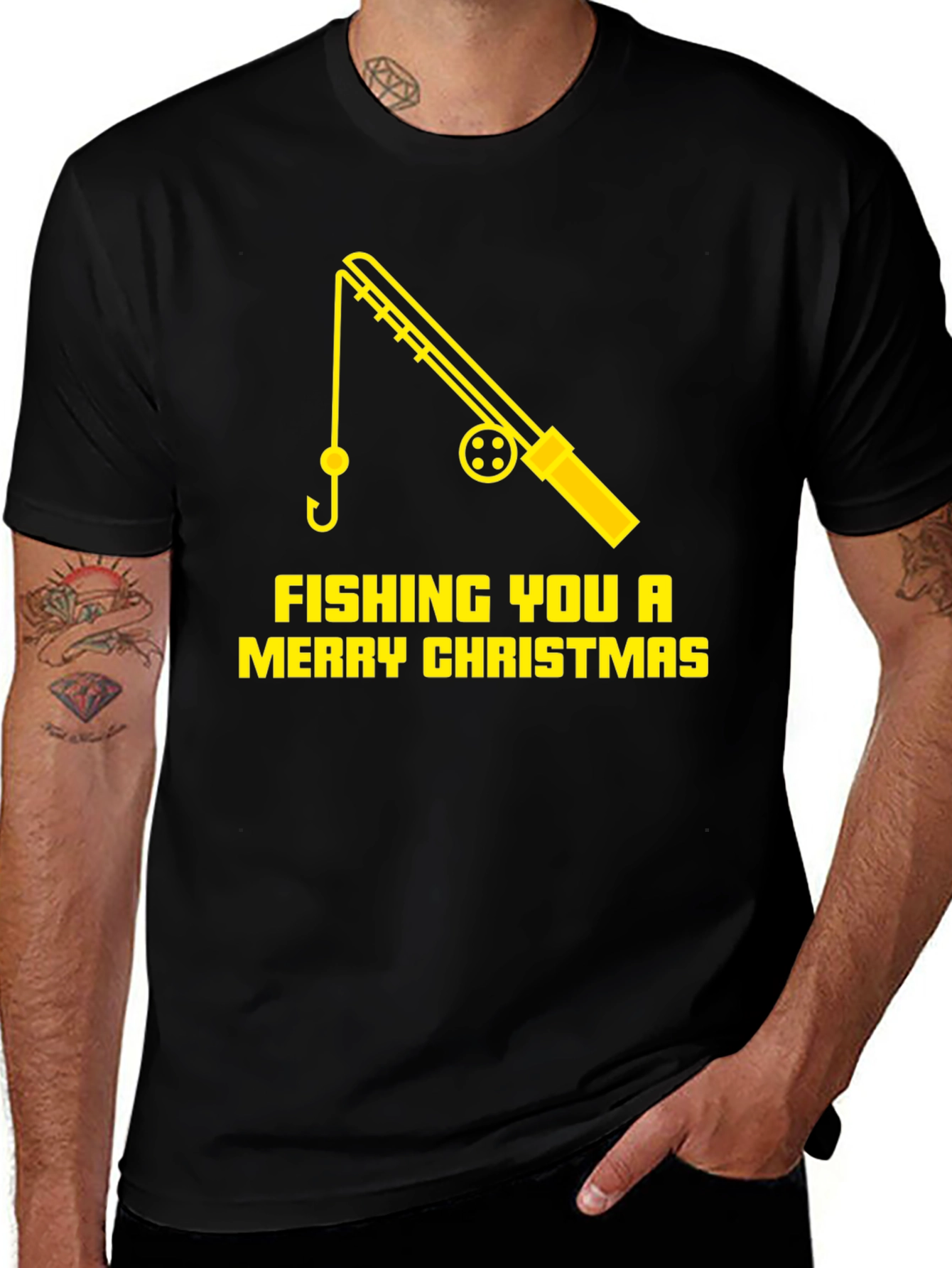 Fishing You a Merry Christmas T-Shirt
