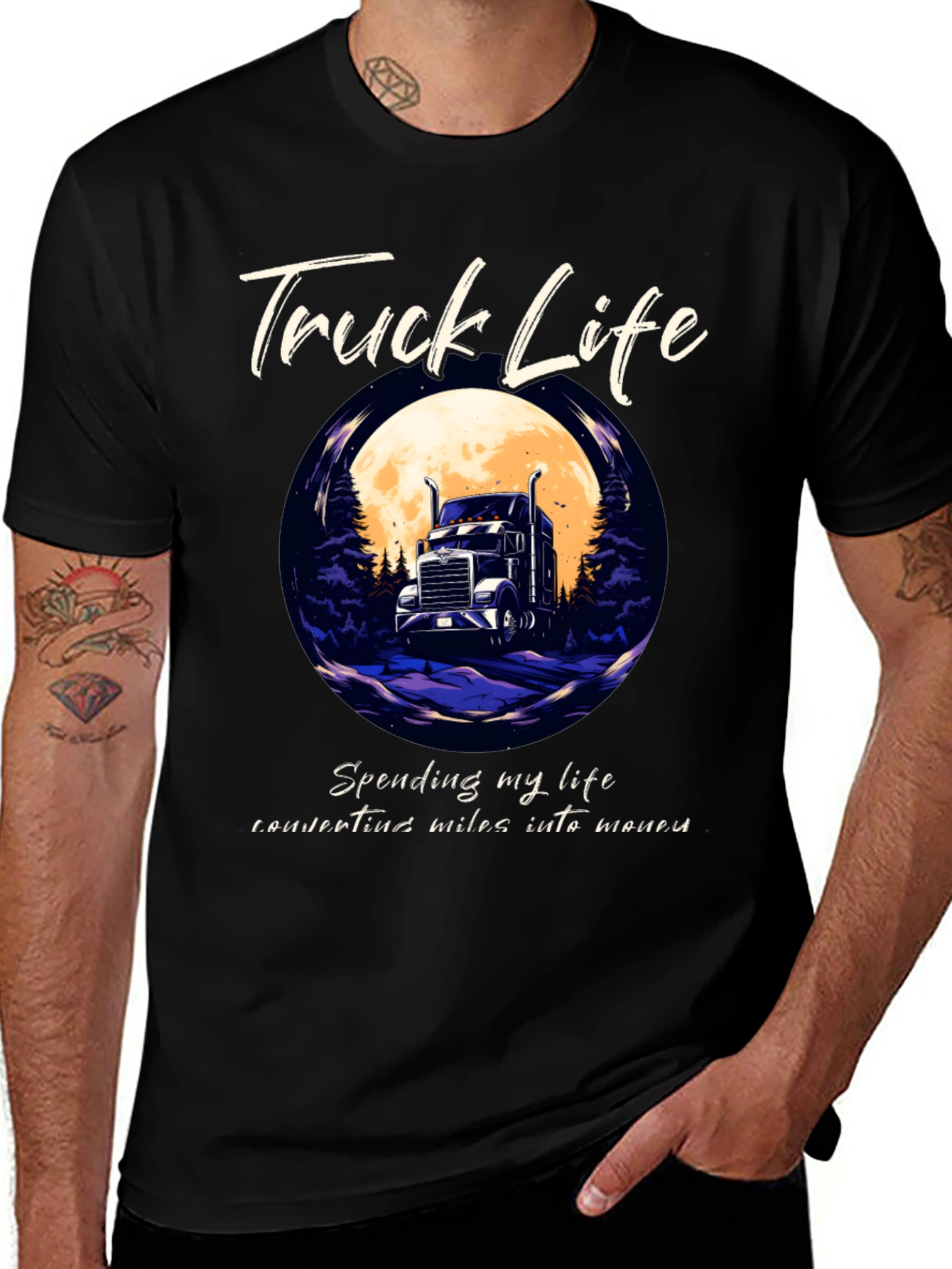 Truck Life T-Shirt - Big Rig Design