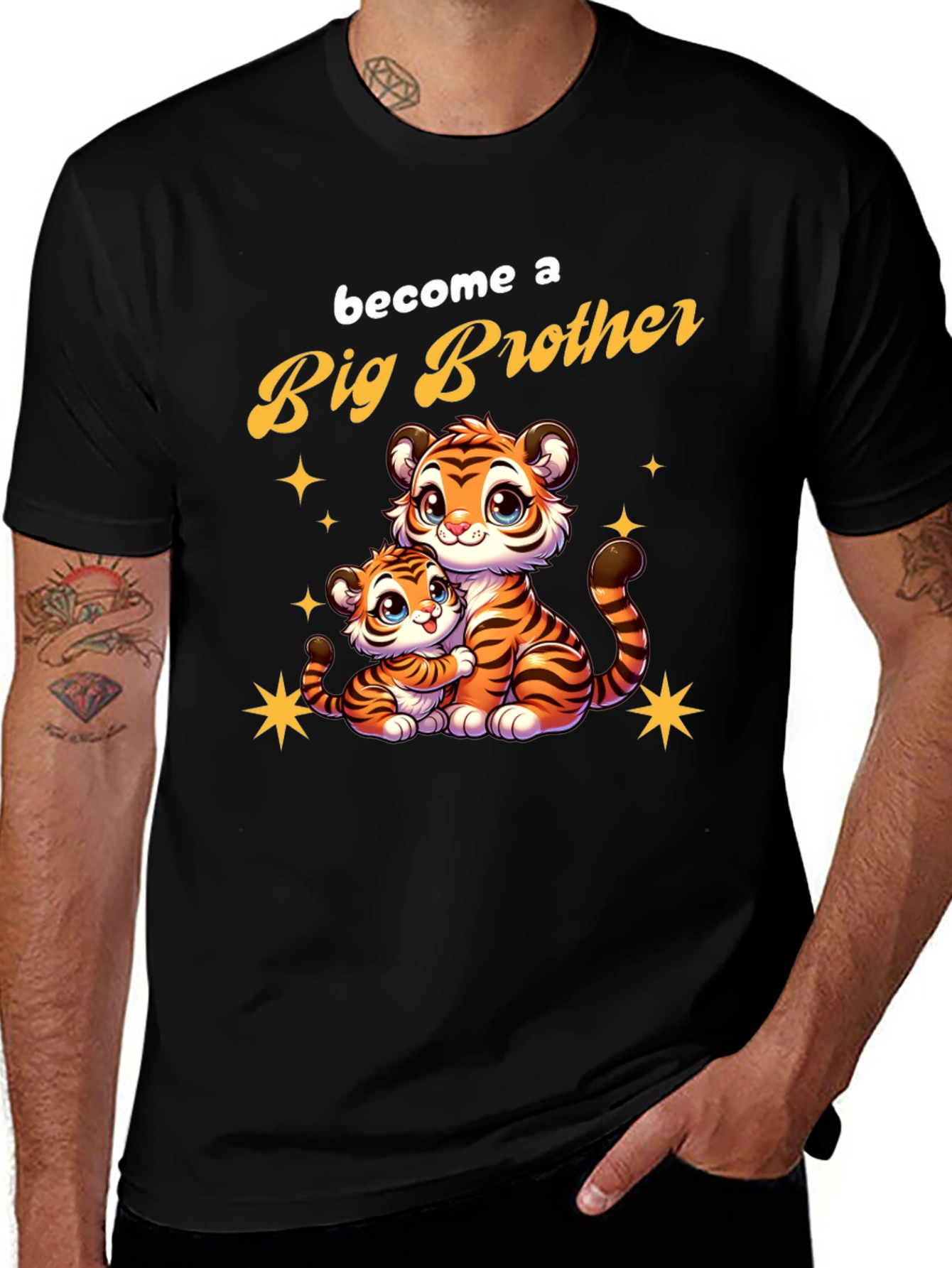 Big Brother Tiger T-Shirt: New Baby Gift!