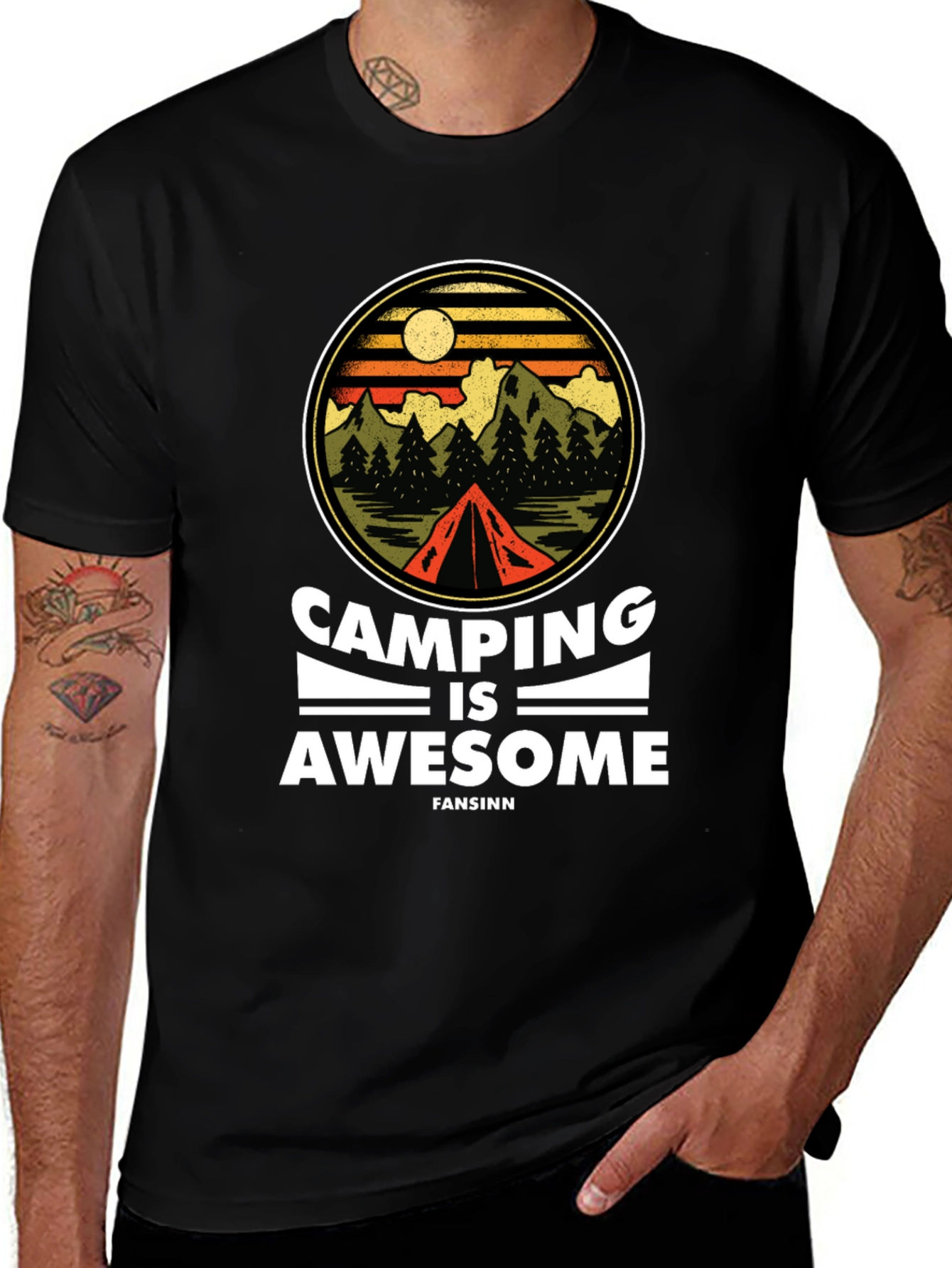 Variant 20 of Camping is Awesome T-Shirt