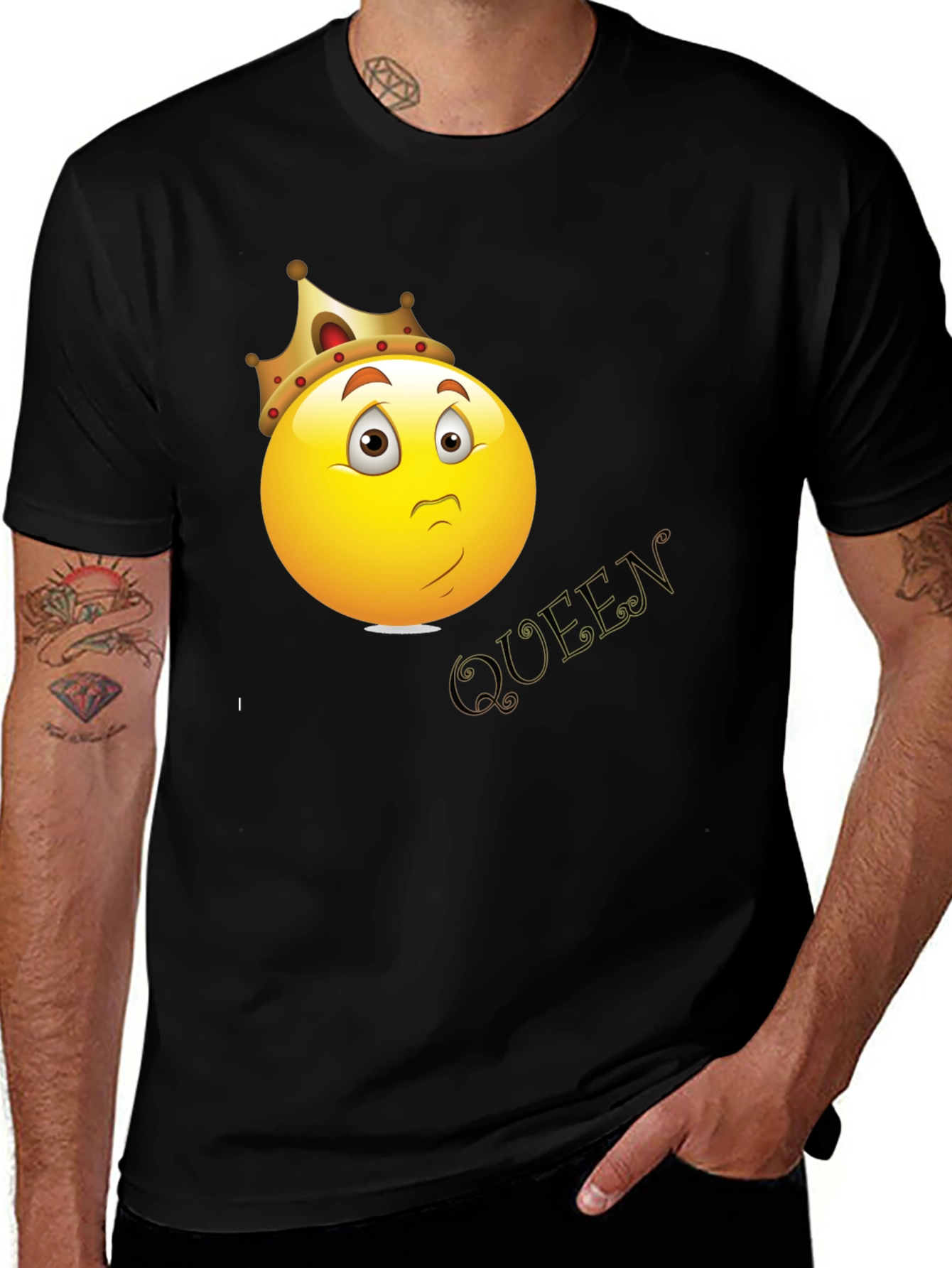 Variant 11 of Queen Emoji Graphic T-Shirt