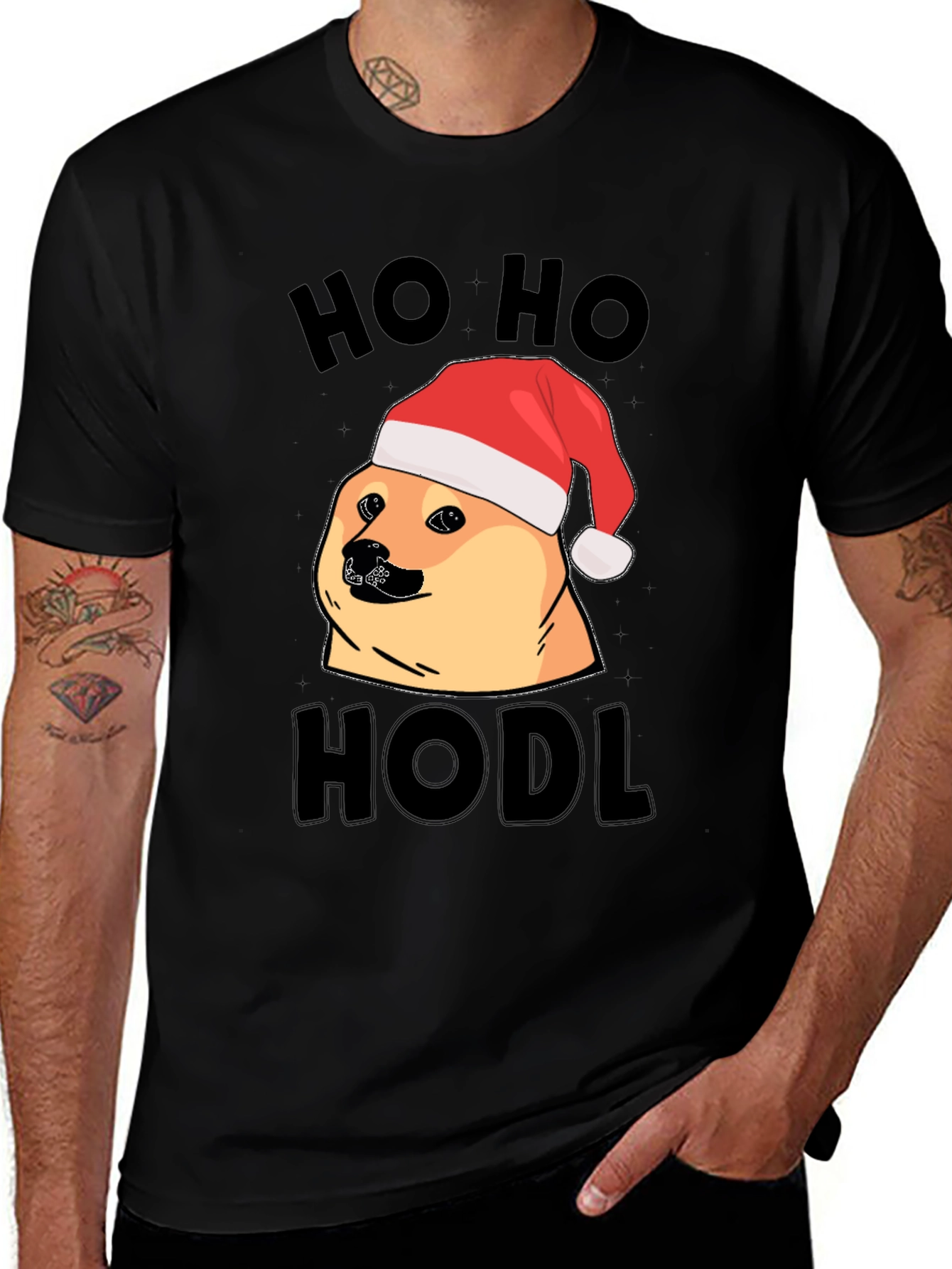 Ho Ho HODL Doge Christmas T-Shirt