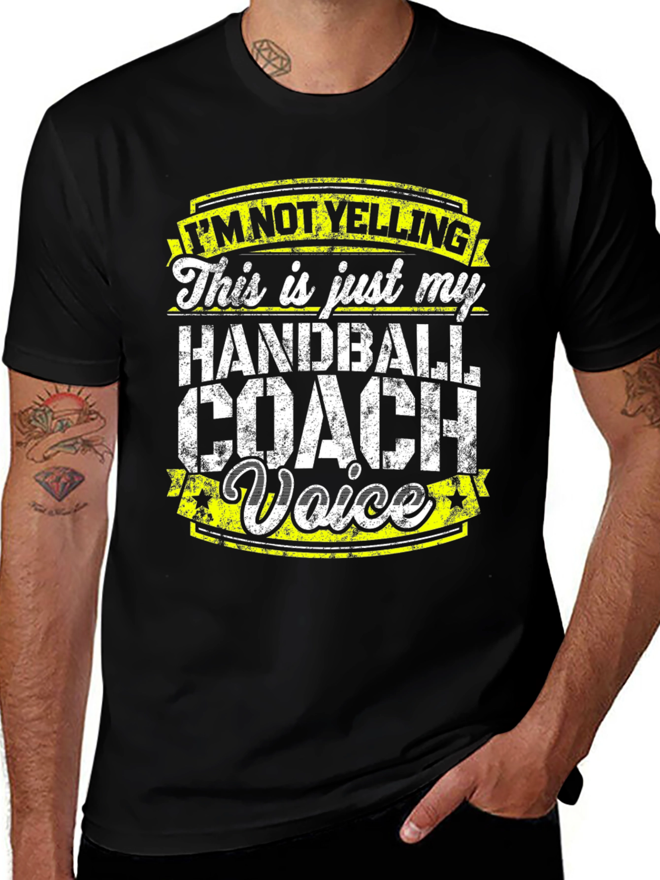 Variant 25 of Handball Coach T-Shirt - I'm Not Yelling Funny Tee