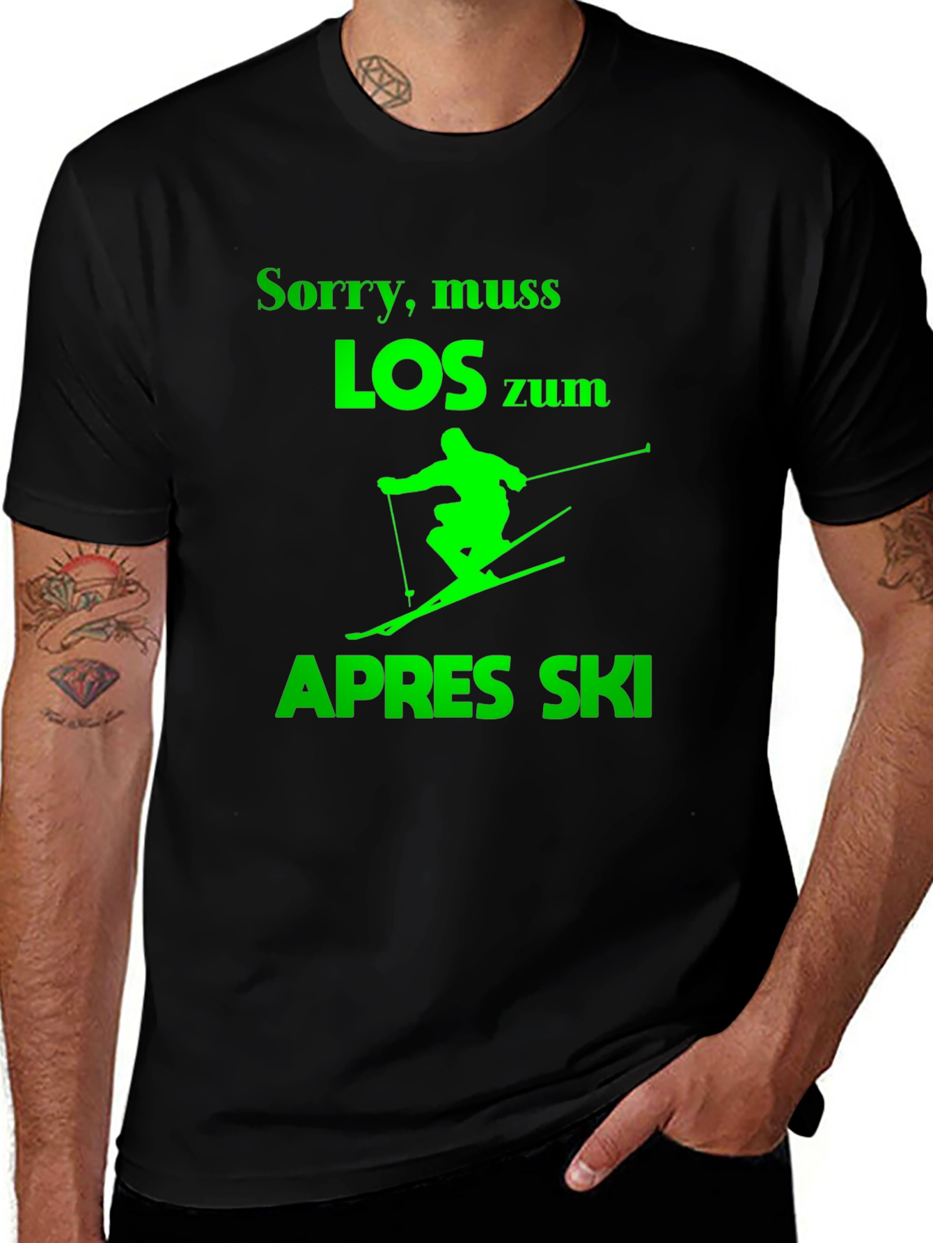 Variant 26 of Apres Ski Skiing T-Shirt - Sorry Muss Los