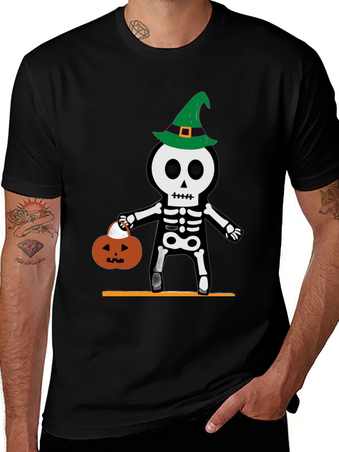 Variant 29 of Halloween Skeleton Witch T-Shirt