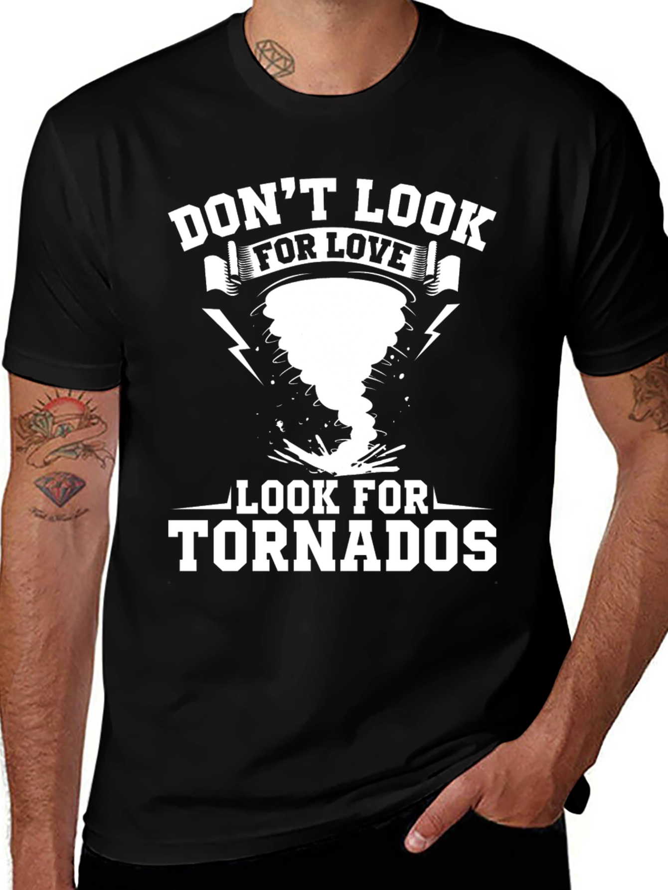 Variant 19 of Don't Look for Love - Tornado Graphic Tee