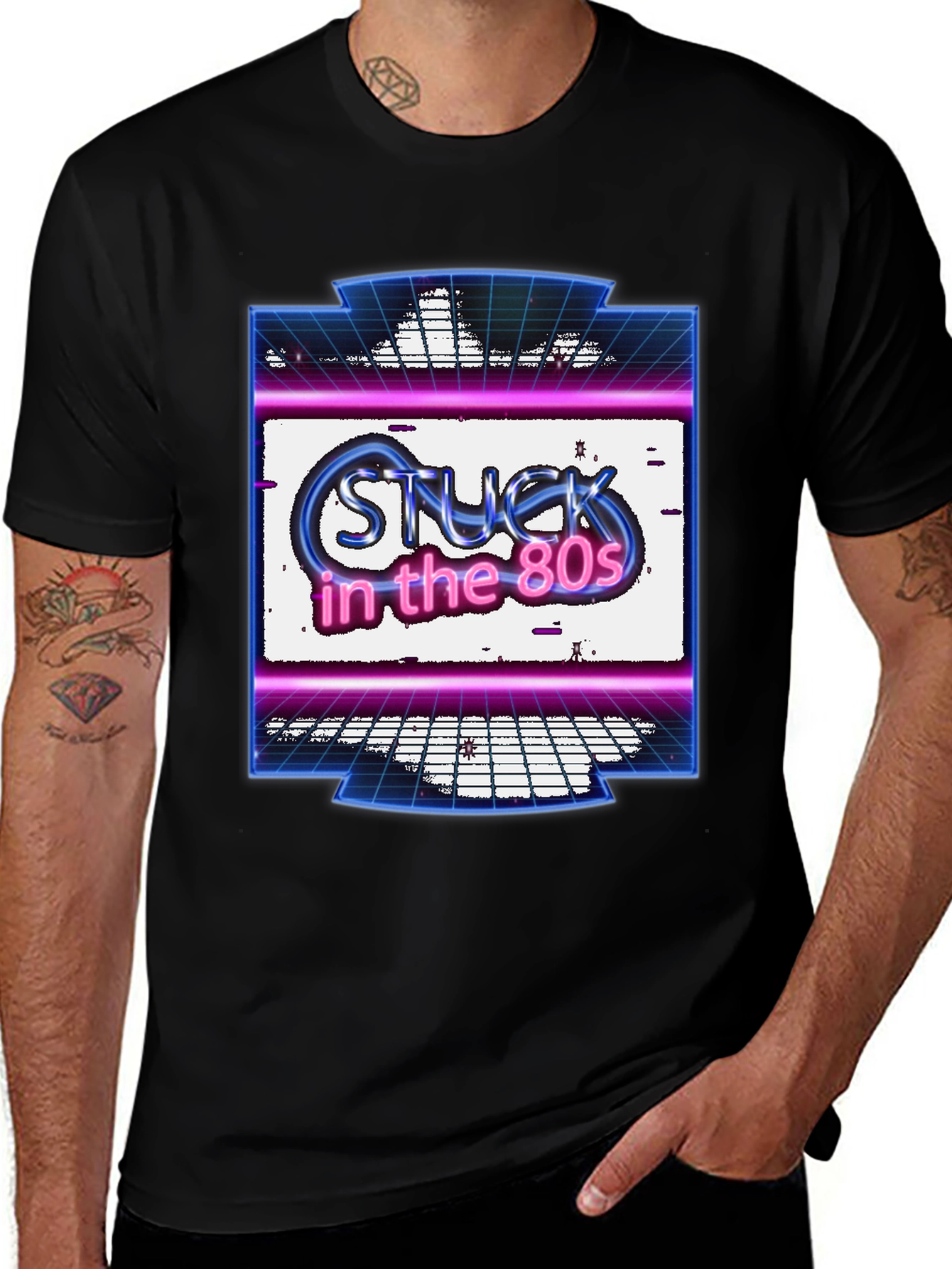 Variant 6 of Stuck in the 80s Retro Graphic T-Shirt