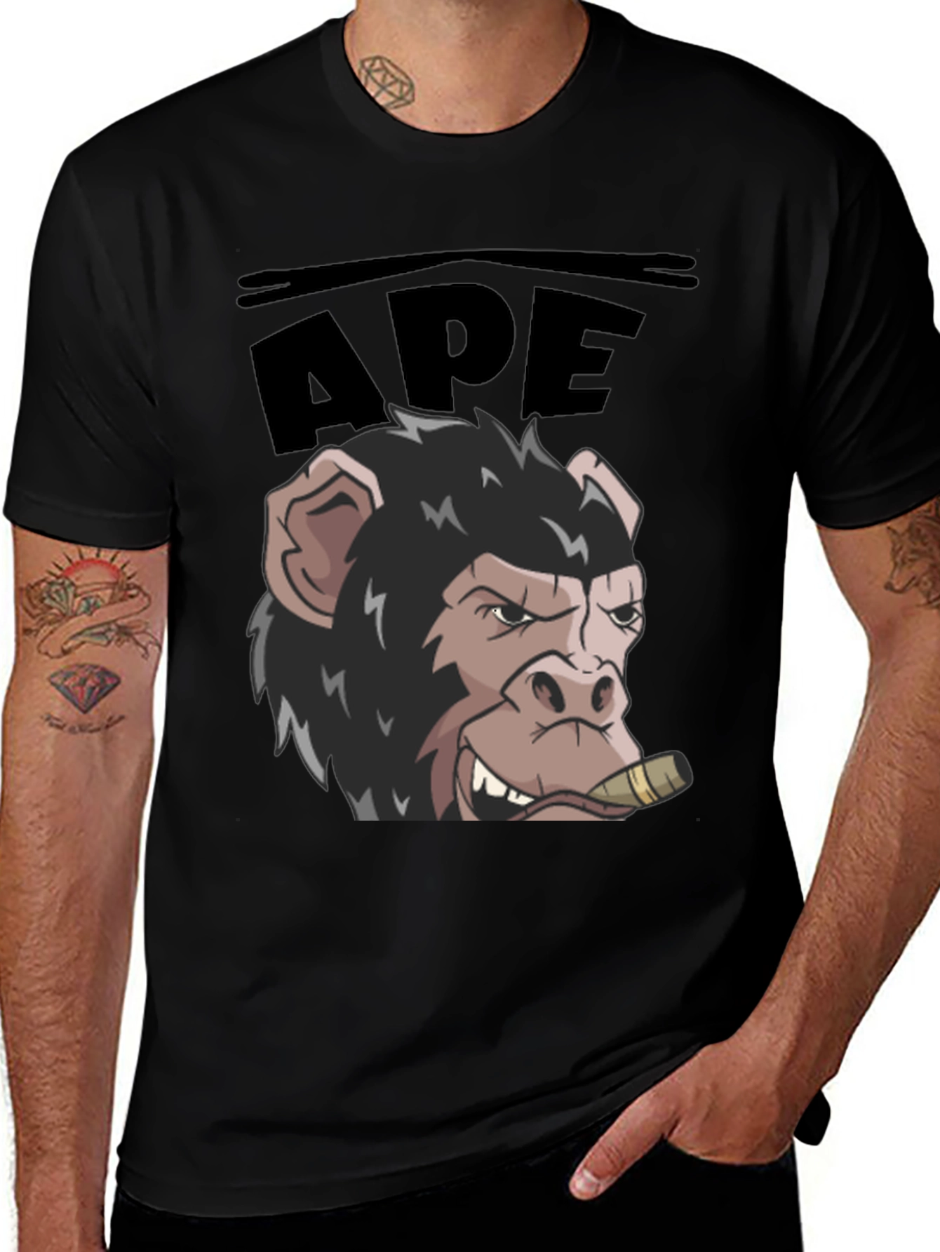 Variant 22 of Ape Graphic T-Shirt - Cool Cartoon Design