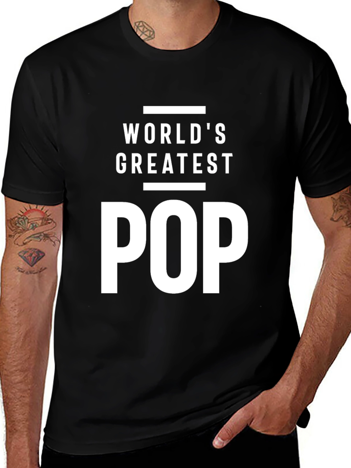 World's Greatest POP T-Shirt - Black Cotton Blend