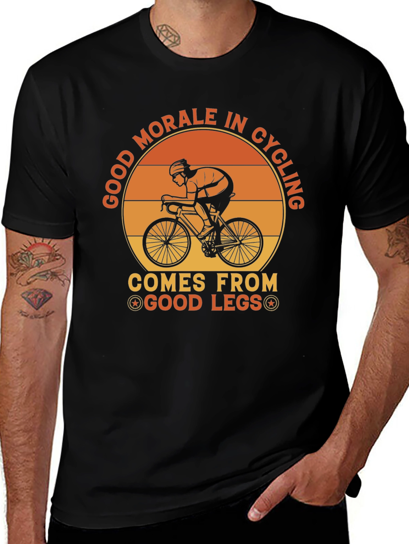 Variant 30 of Cycling Morale Graphic T-Shirt