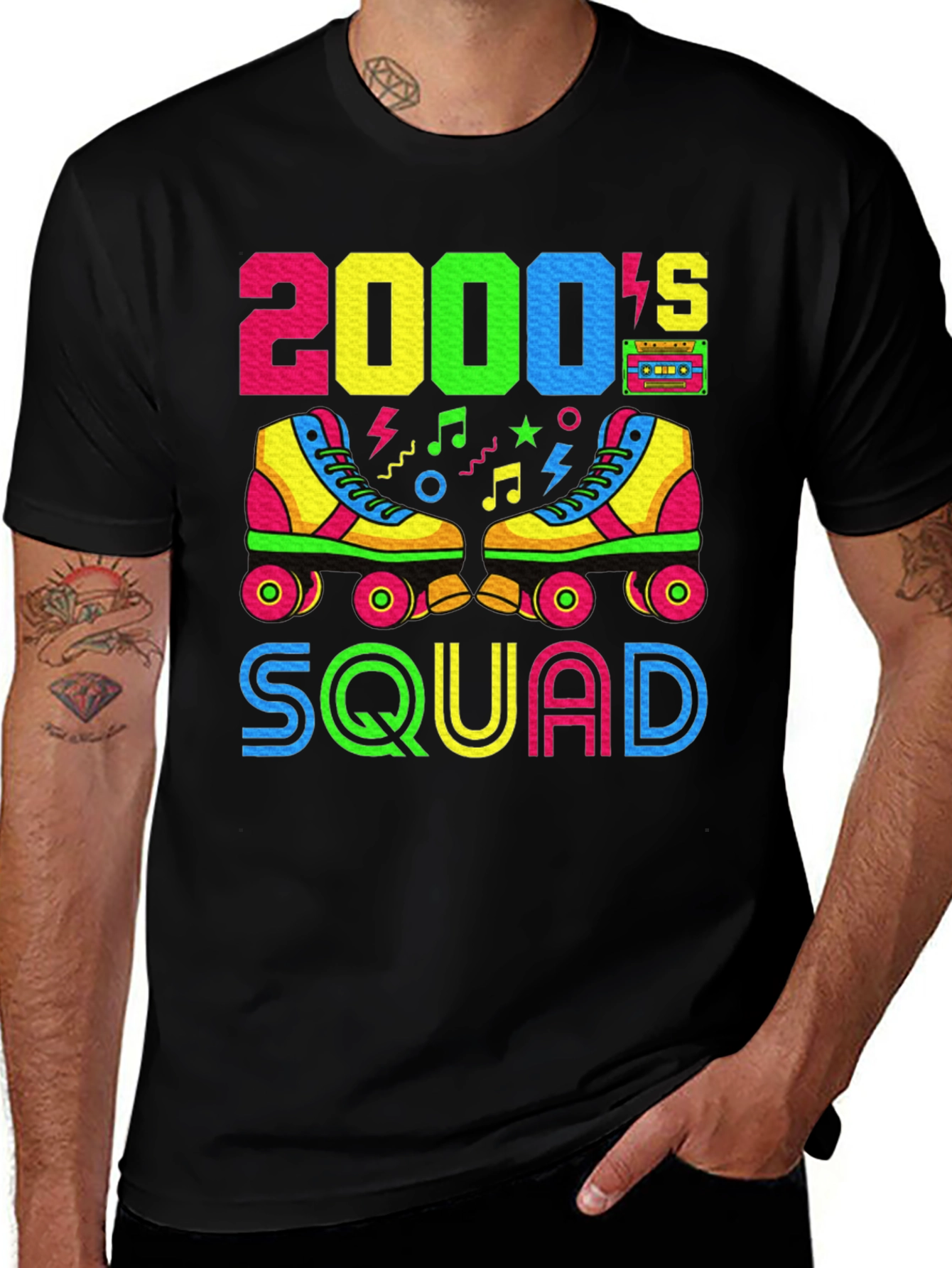 2000's Squad Roller Skate Graphic Tee
