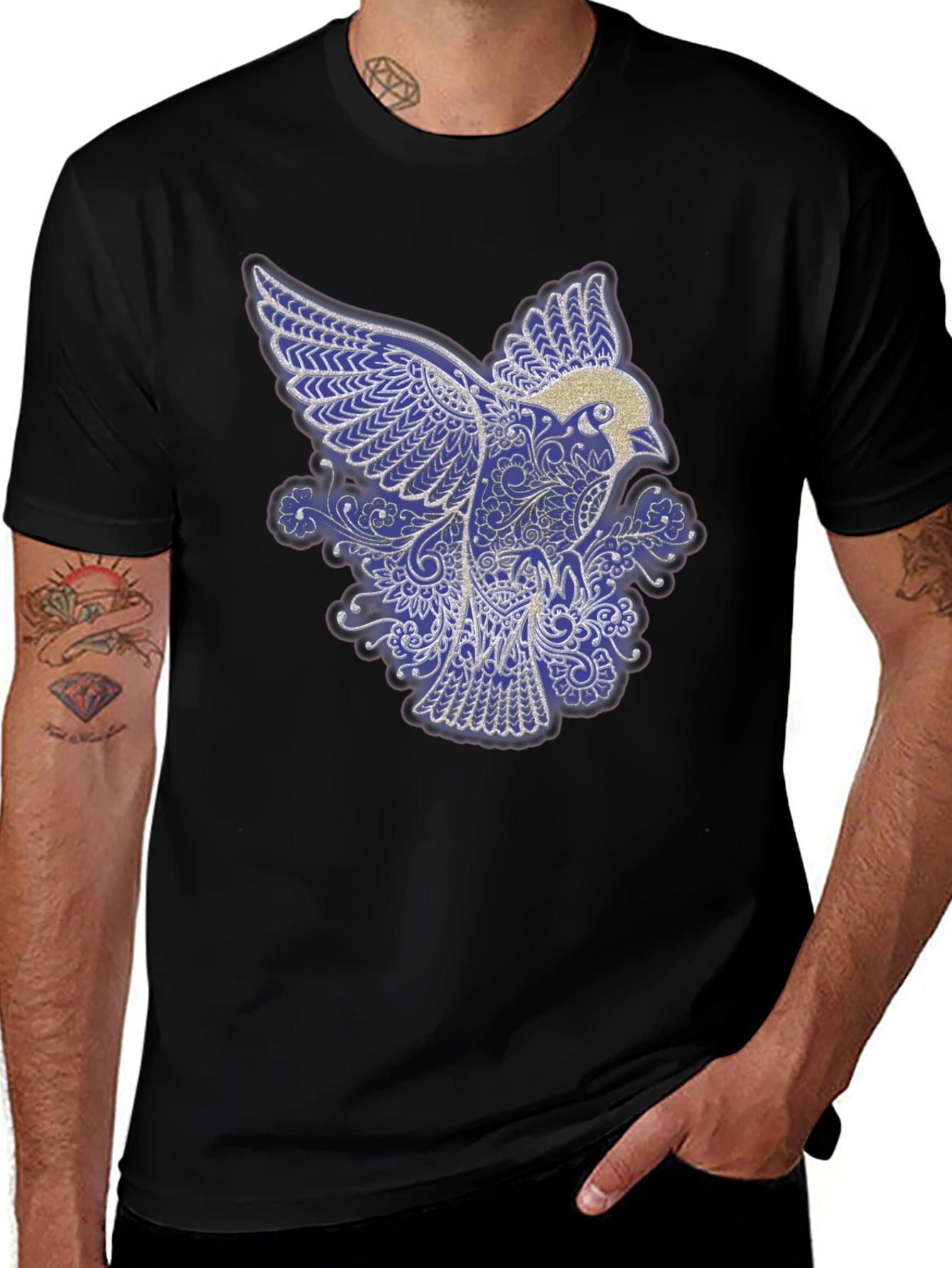 Variant 14 of Bird Art Graphic Tee - Unique Design