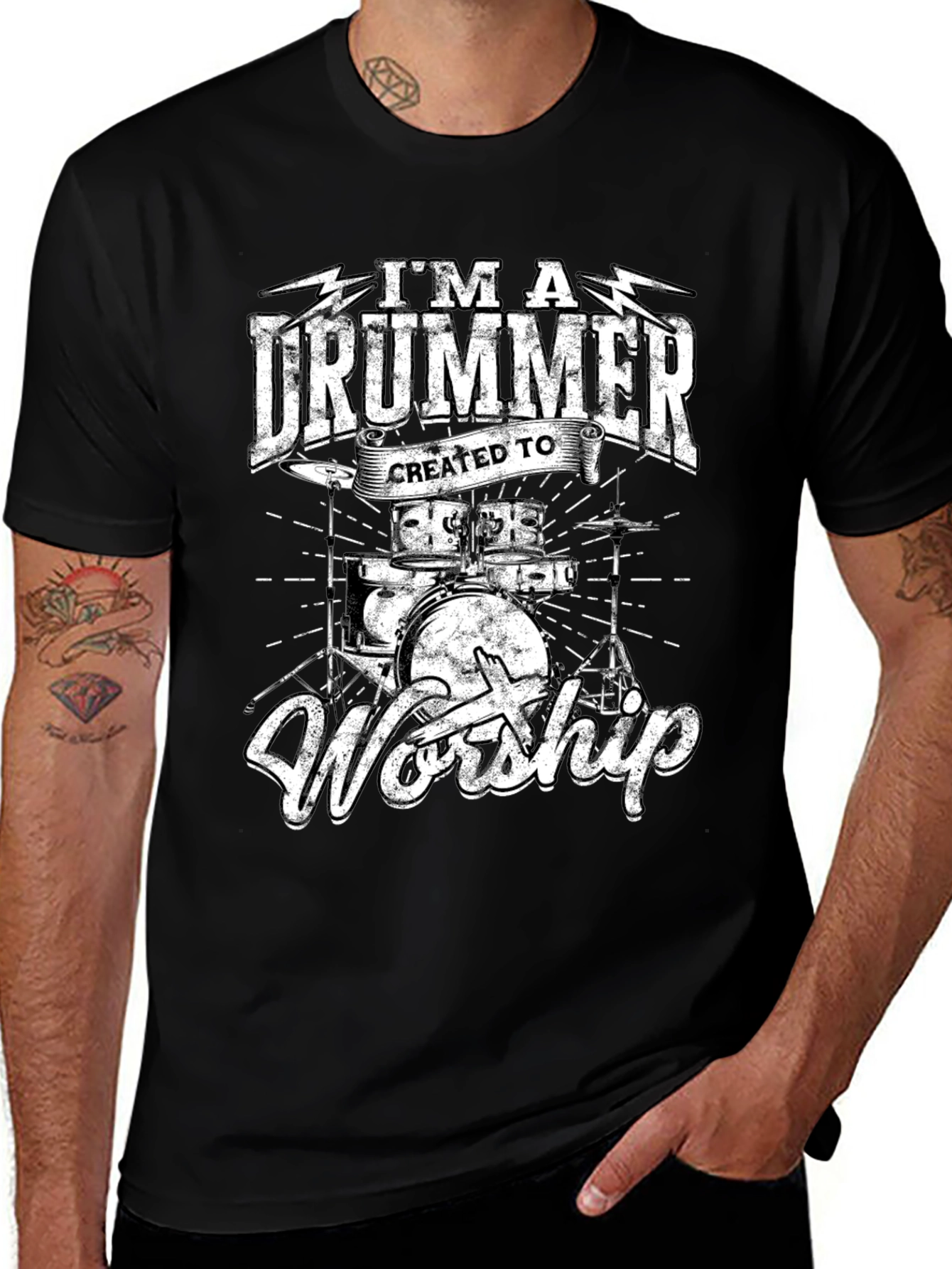 Variant 30 of I'm a Drummer Worship T-Shirt