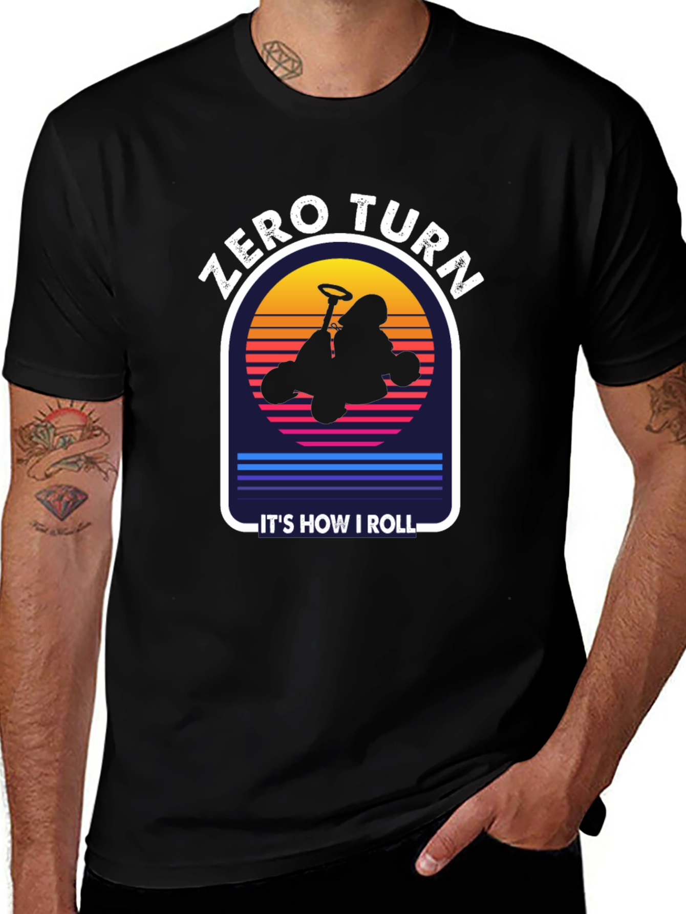 Variant 25 of Zero Turn - How I Roll Graphic T-Shirt