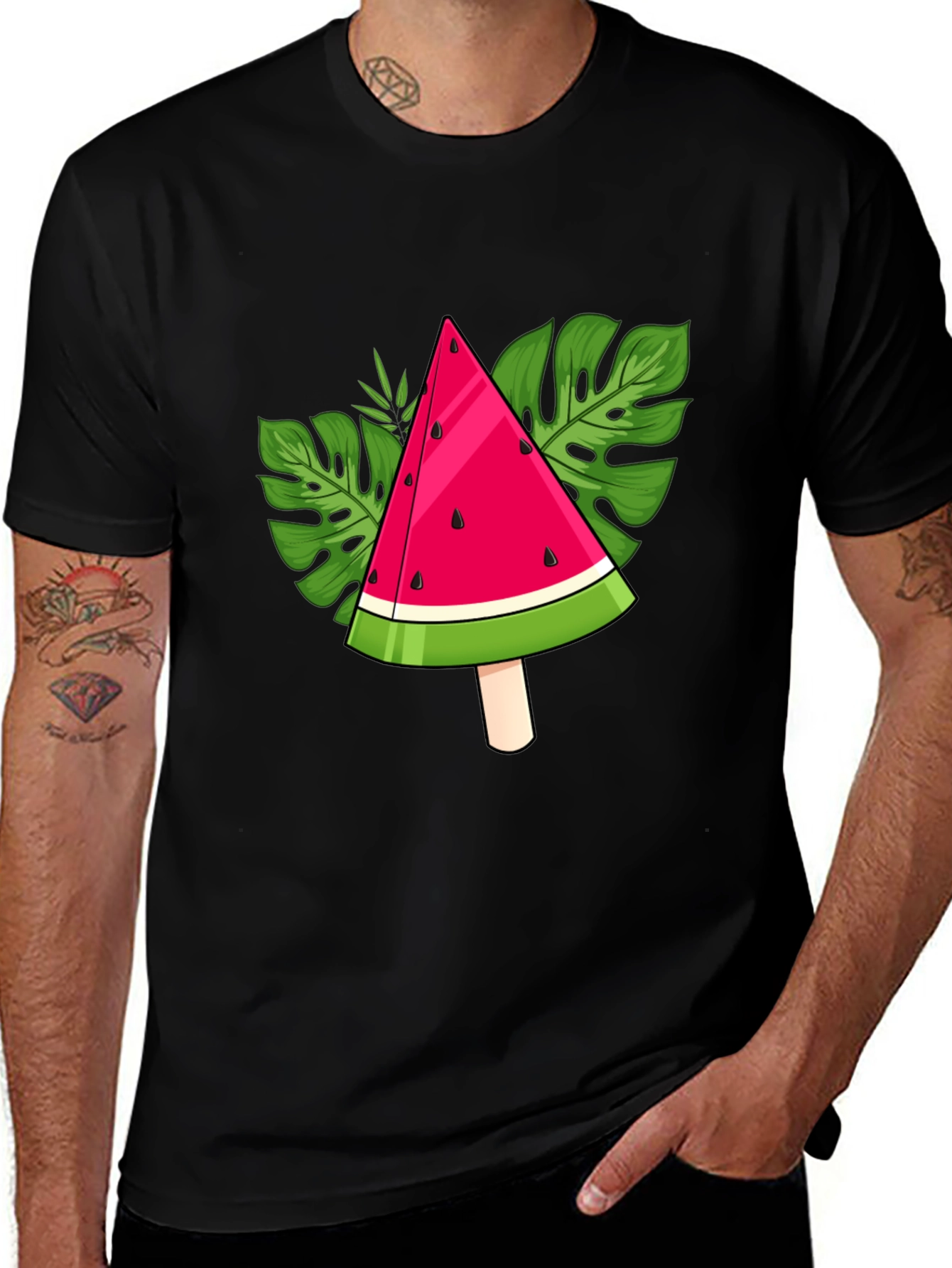 Variant 3 of Watermelon Slice Graphic Tee - Summer Style