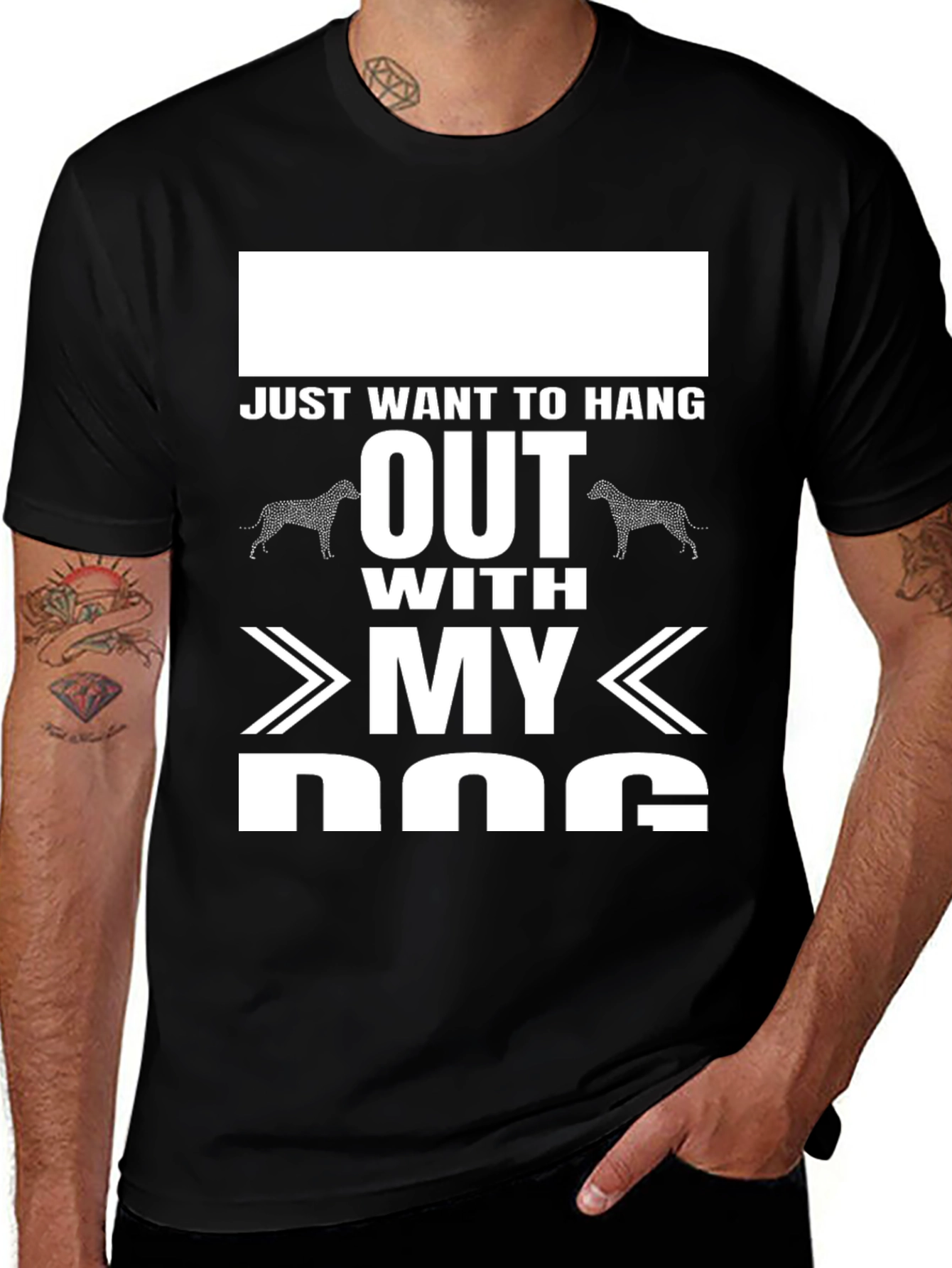 Variant 2 of Just Want To Hang Out With My Dog T-Shirt