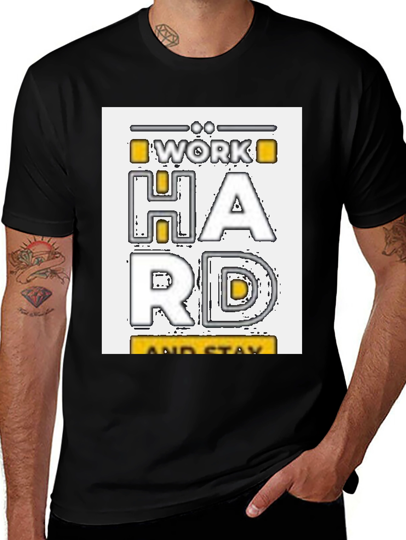 Variant 25 of Work Hard Stay Humble Graphic T-Shirt