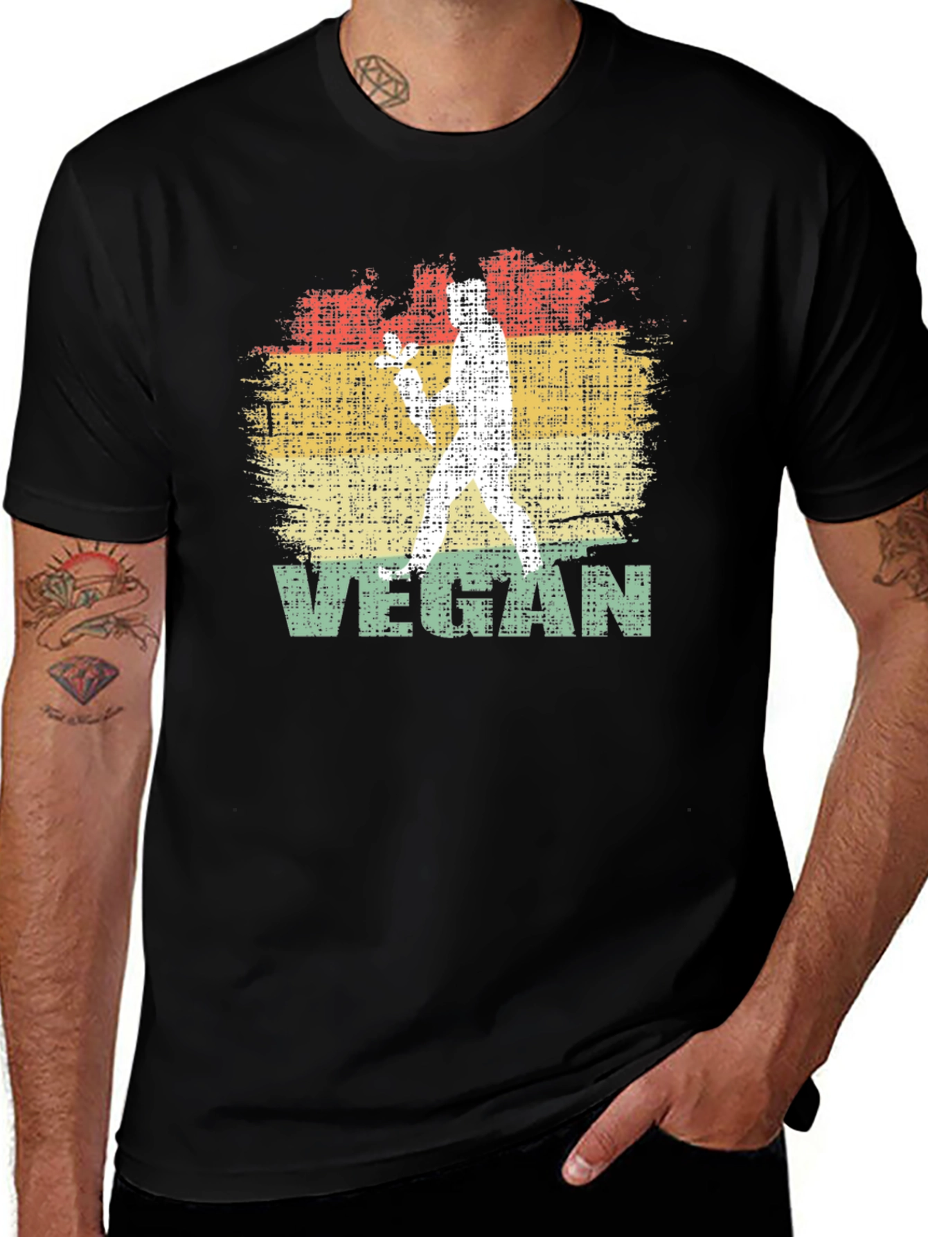 Variant 13 of Vintage Vegan T-Shirt - Retro Style