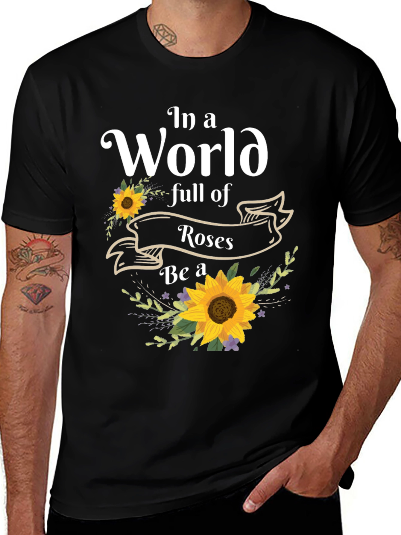 Variant 18 of Sunflower T-Shirt: Be a Sunflower!