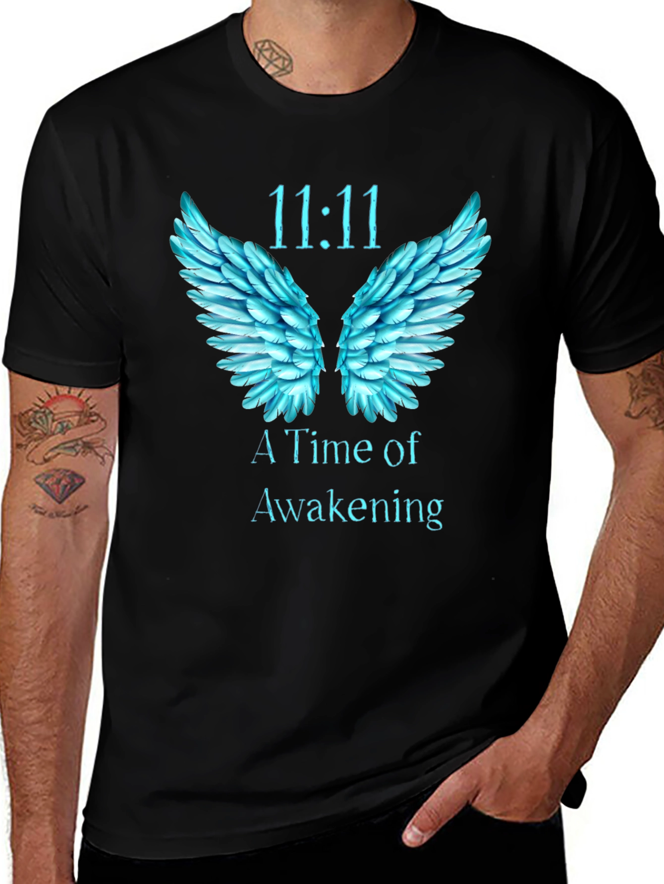 Variant 20 of 11:11 Time of Awakening Graphic T-Shirt - Soft Cotton Blend