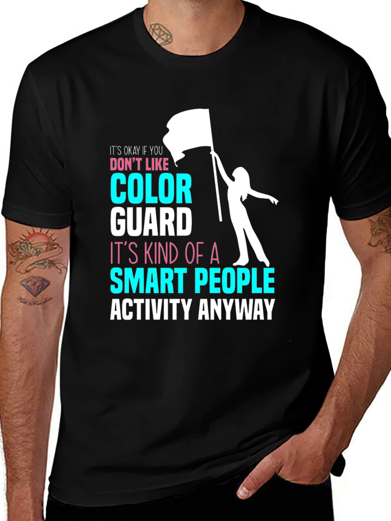 Color Guard Smart People T-Shirt