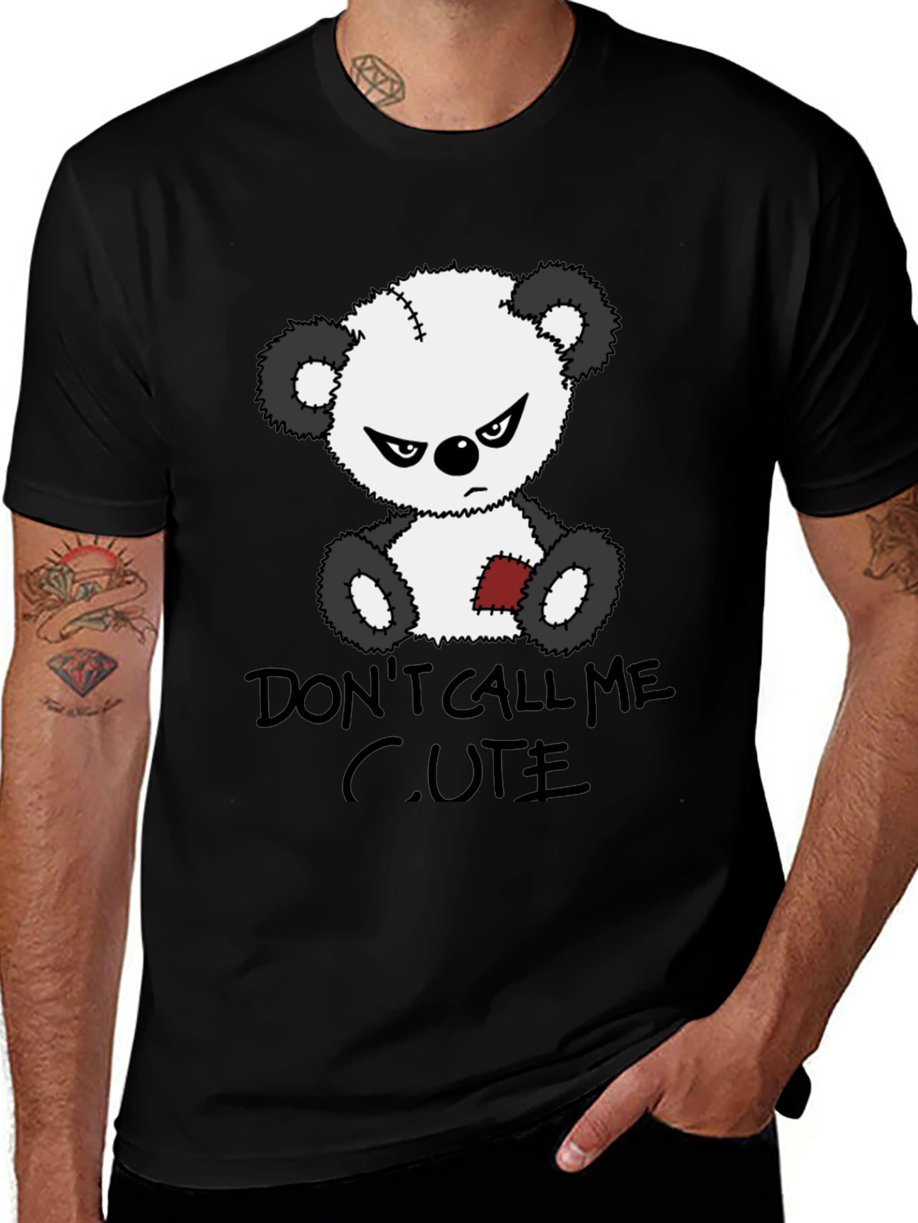 Variant 6 of Grumpy Bear Graphic Tee - Don't Call Me Cute!