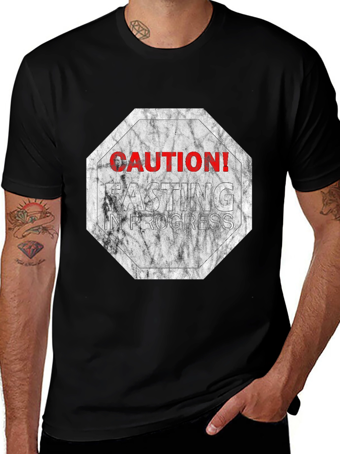 Variant 6 of Caution! Fasting in Progress T-Shirt