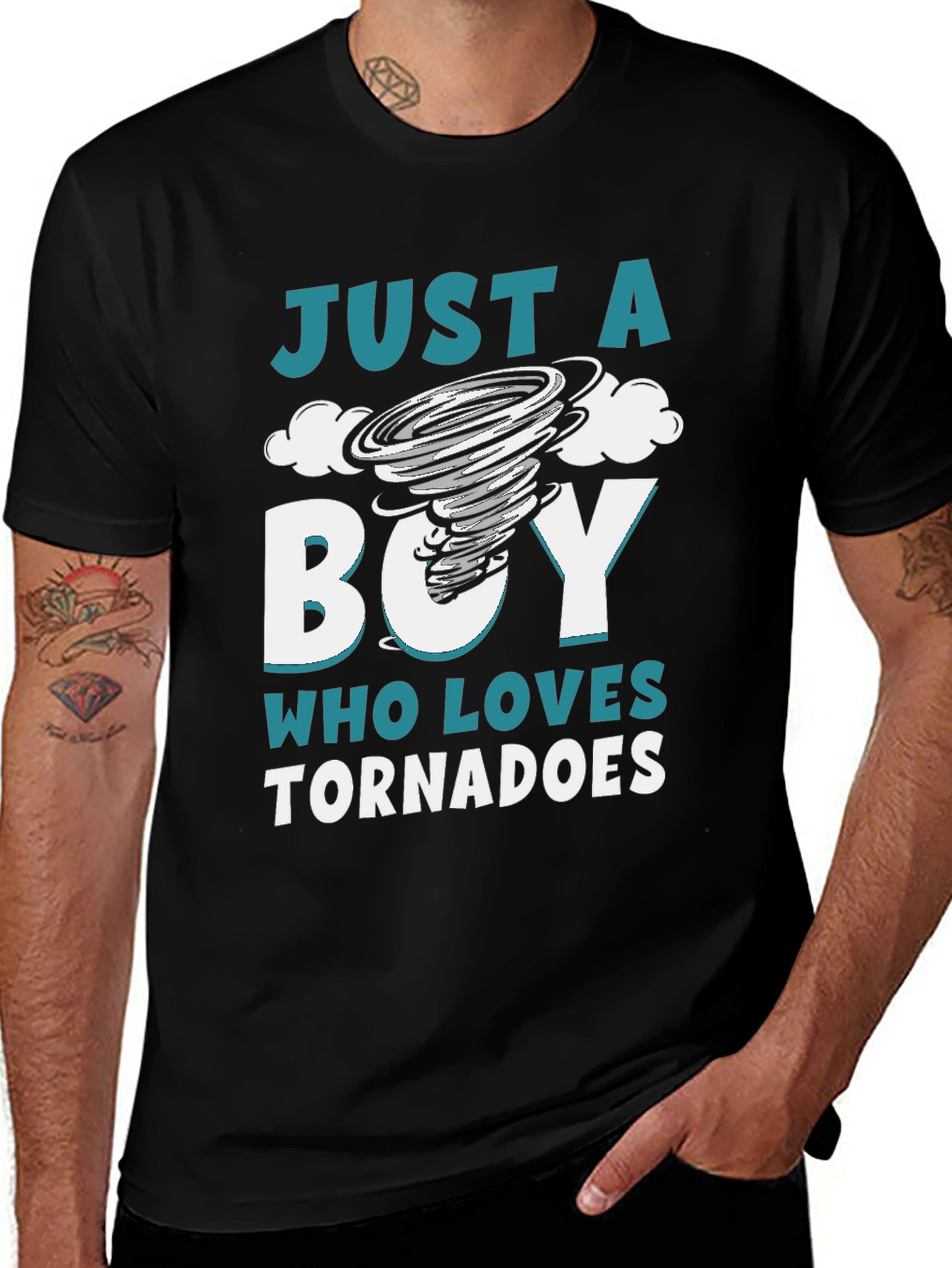 Variant 20 of Just A Boy Who Loves Tornadoes T-Shirt