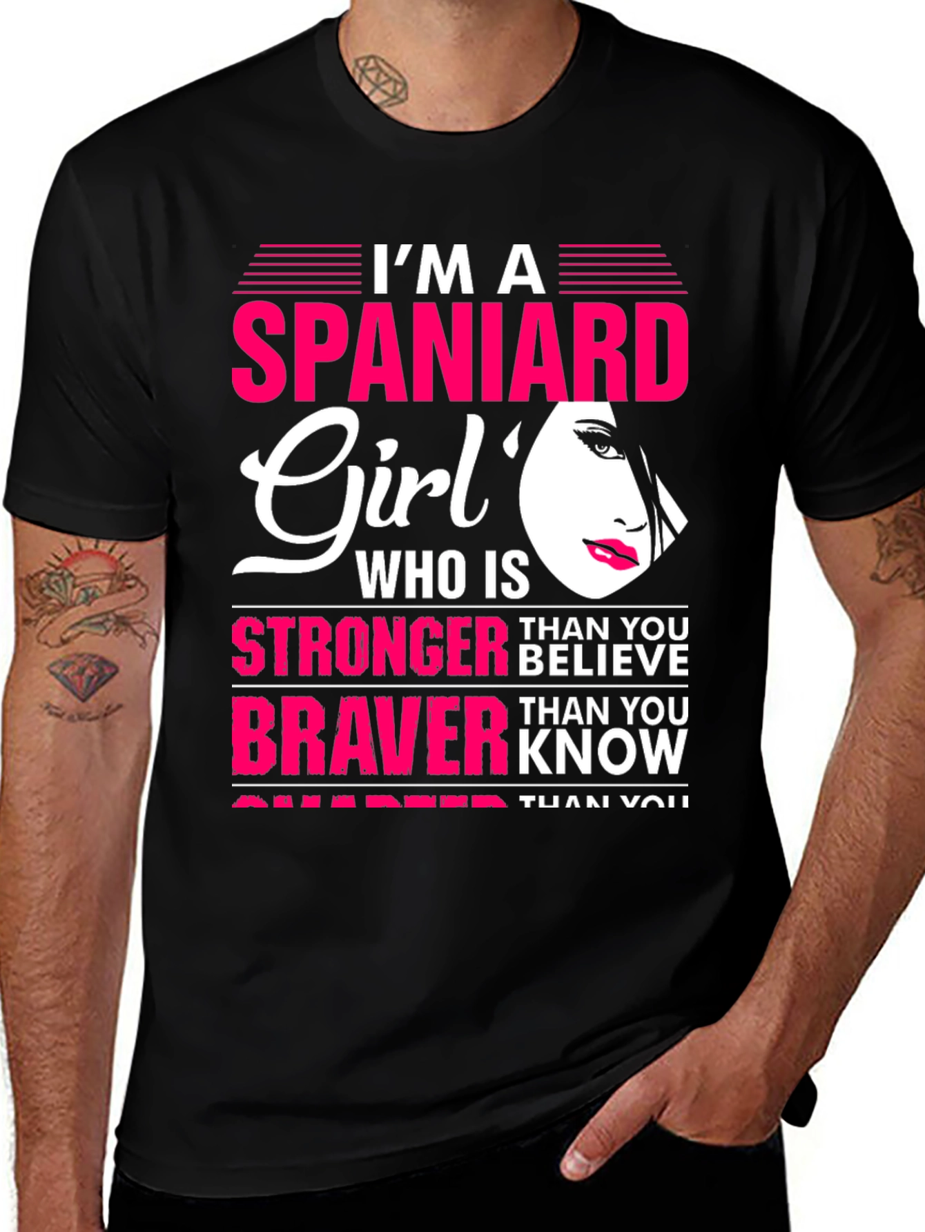 Variant 10 of I'm A Spaniard Girl Graphic Tee Shirt