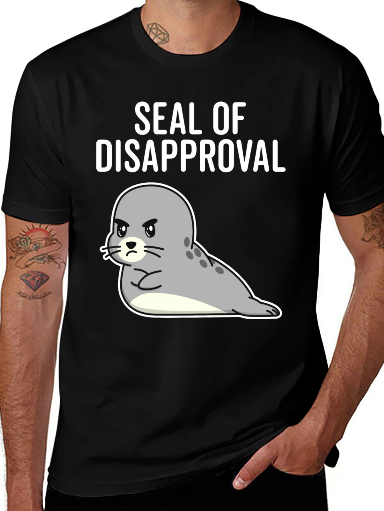 Variant 2 of Seal of Disapproval Graphic Tee - Funny Novelty Shirt