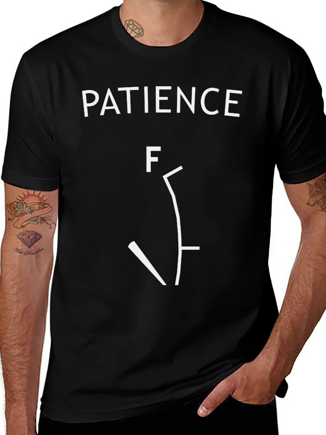 Patience T-Shirt Funny Minimalist Graphic Tee
